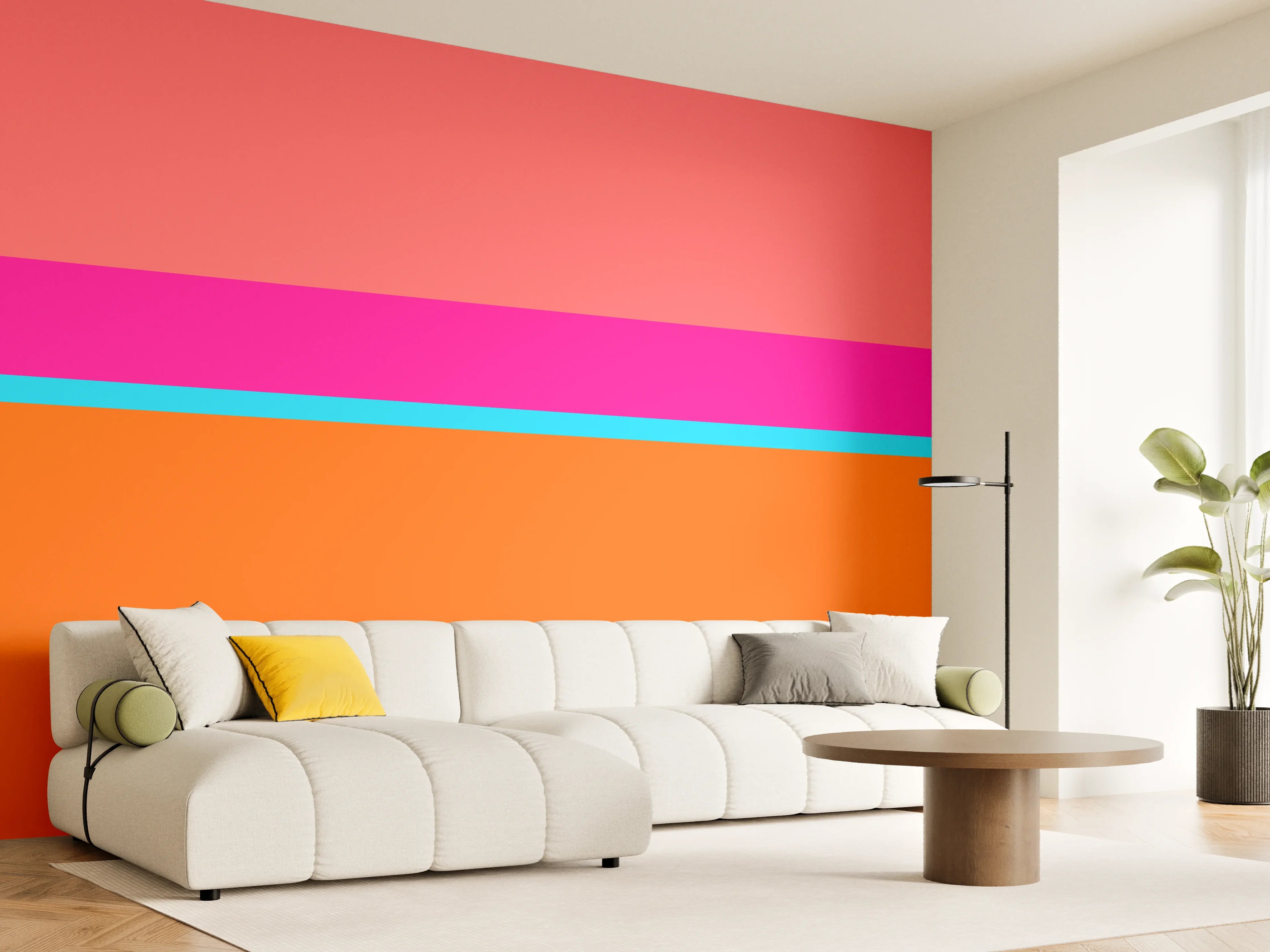 Wandverkleidung Wohnzimmer - The Neons - Horizontal - Nova