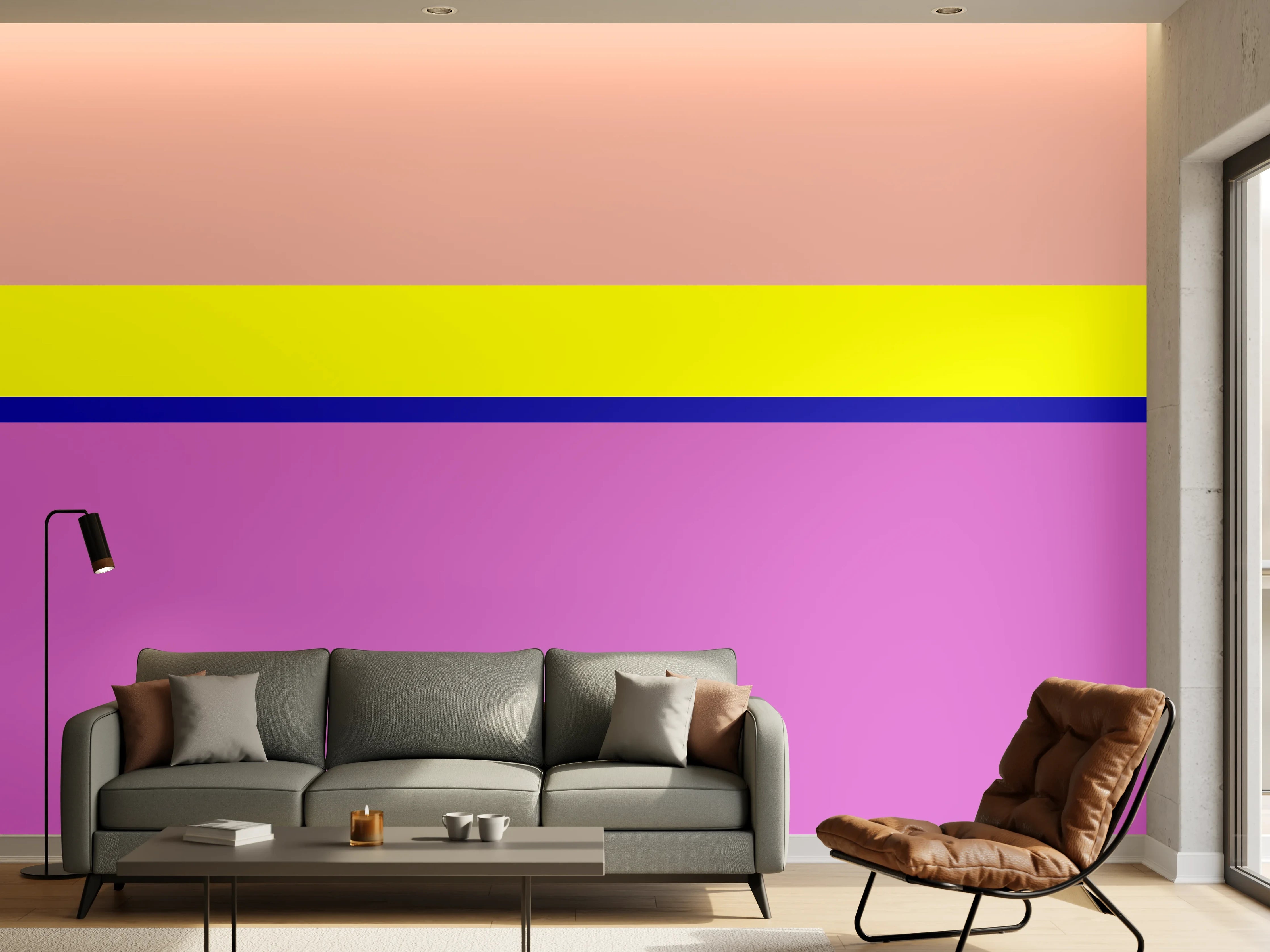 Wandverkleidung Wohnzimmer - The Neons - Horizontal - Stellar