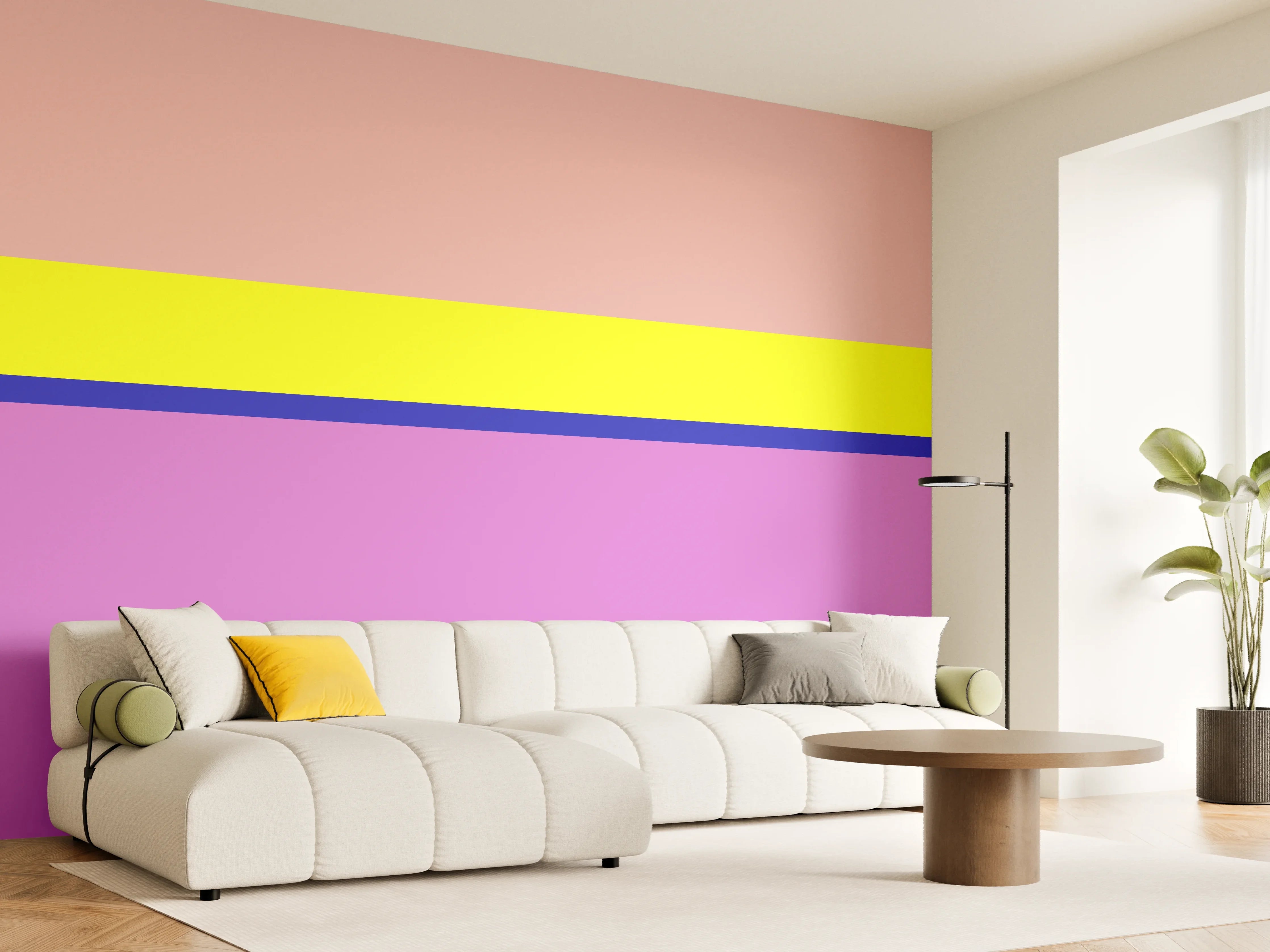 Wandverkleidung Wohnzimmer - The Neons - Horizontal - Stellar