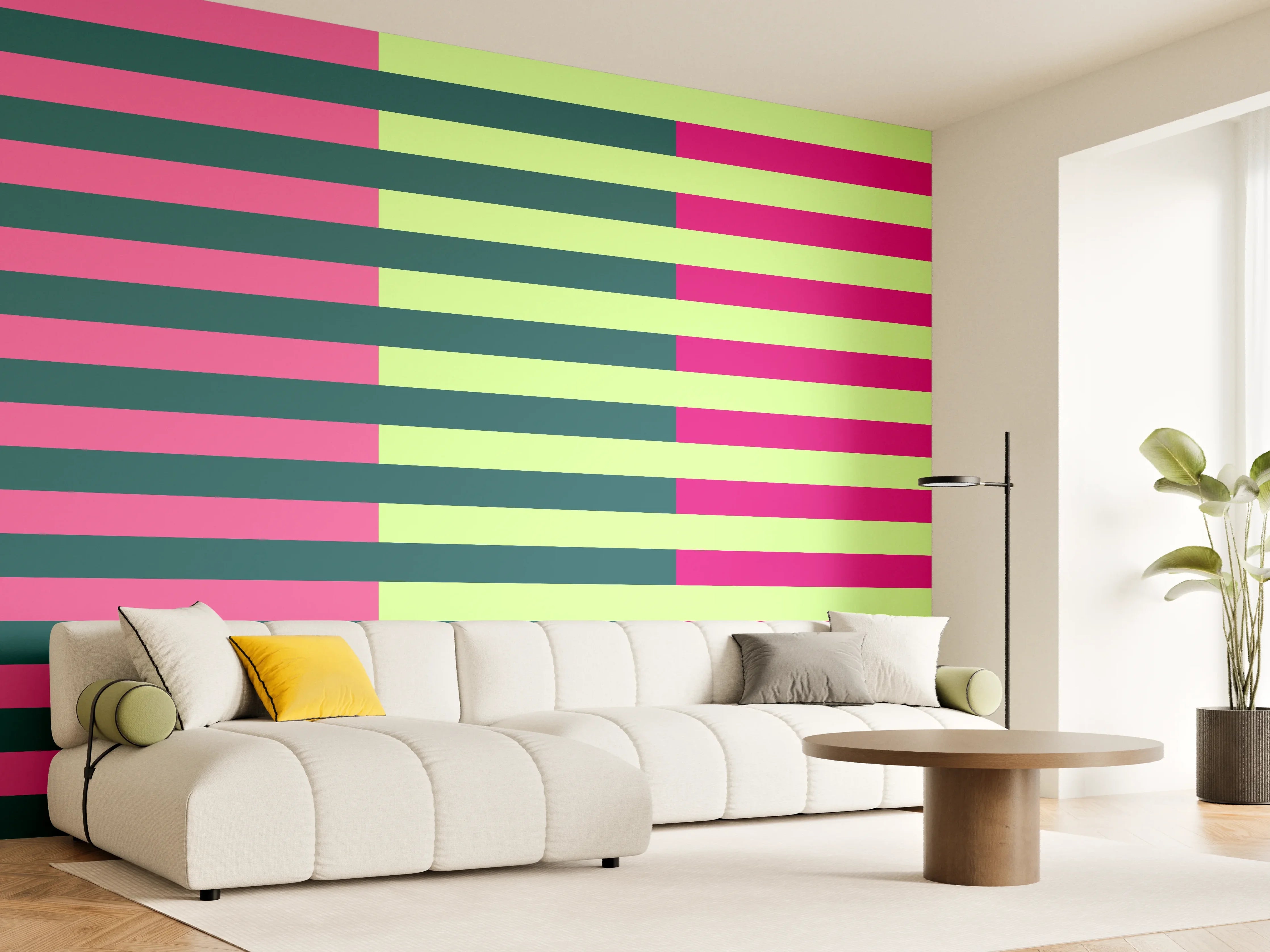 Wandverkleidung Wohnzimmer - The Neons - Multy Stripes - Lyra