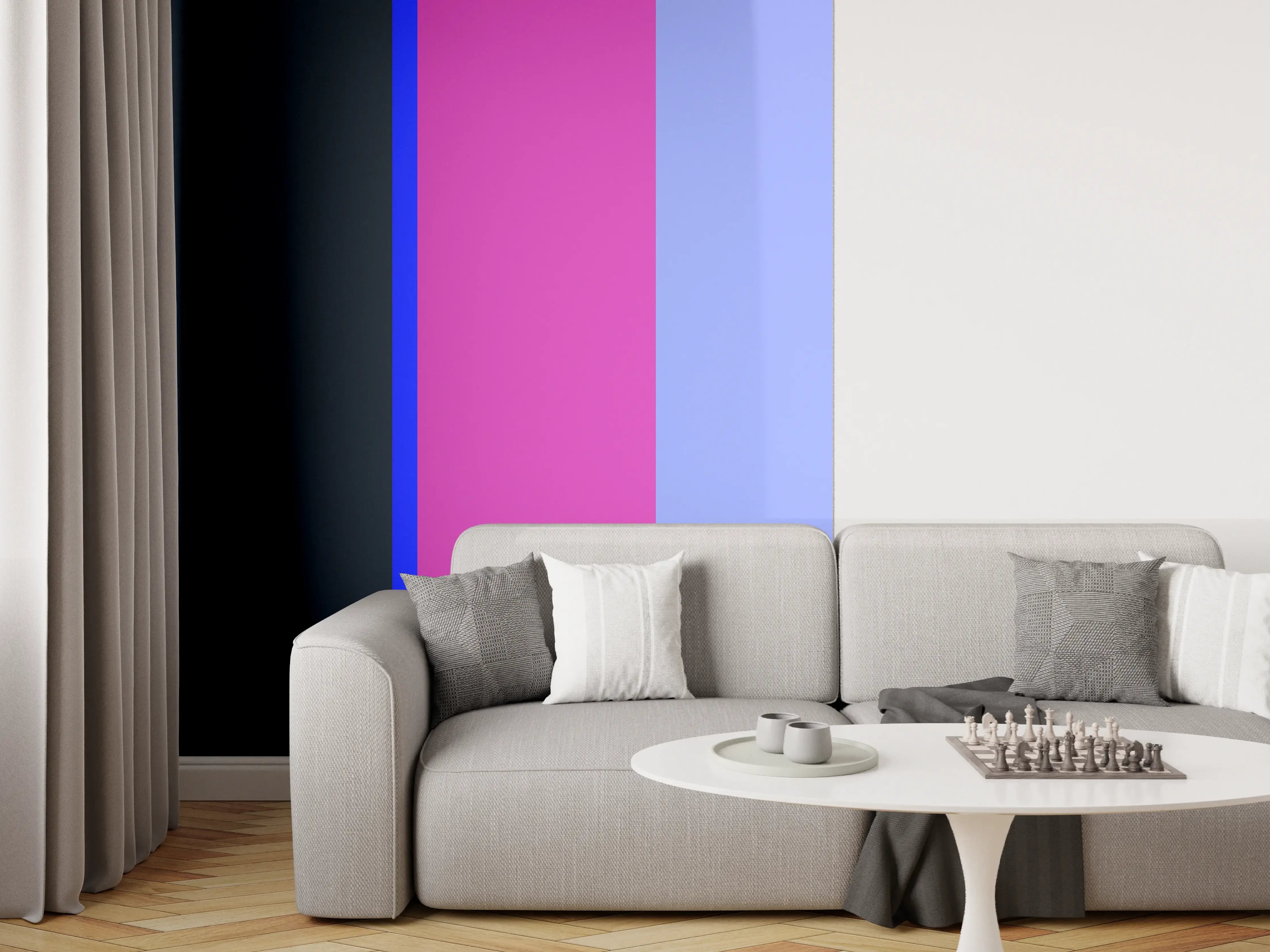 Wandverkleidung Wohnzimmer - The Neons - Vertikal - Luna