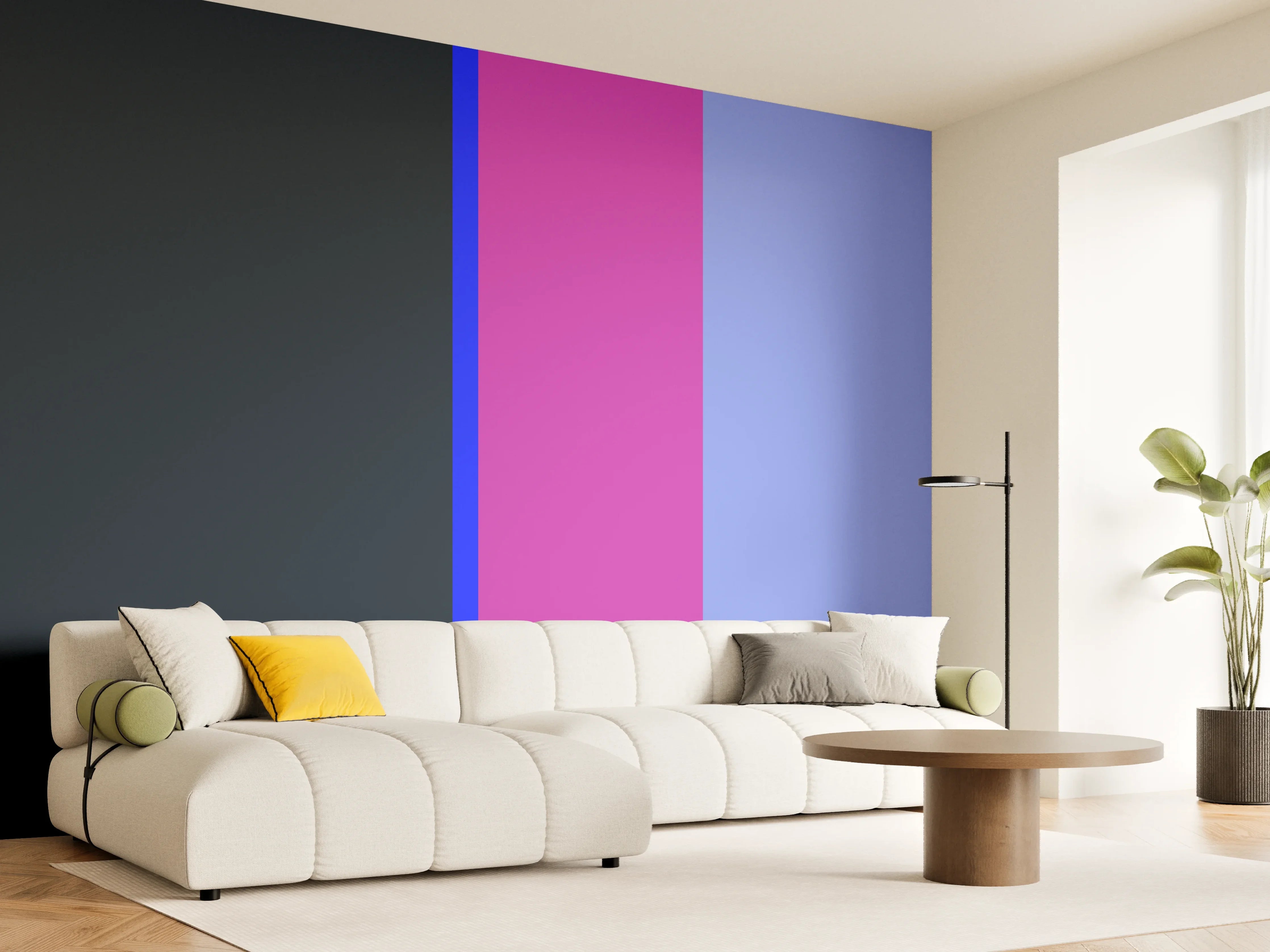 Wandverkleidung Wohnzimmer - The Neons - Vertikal - Luna