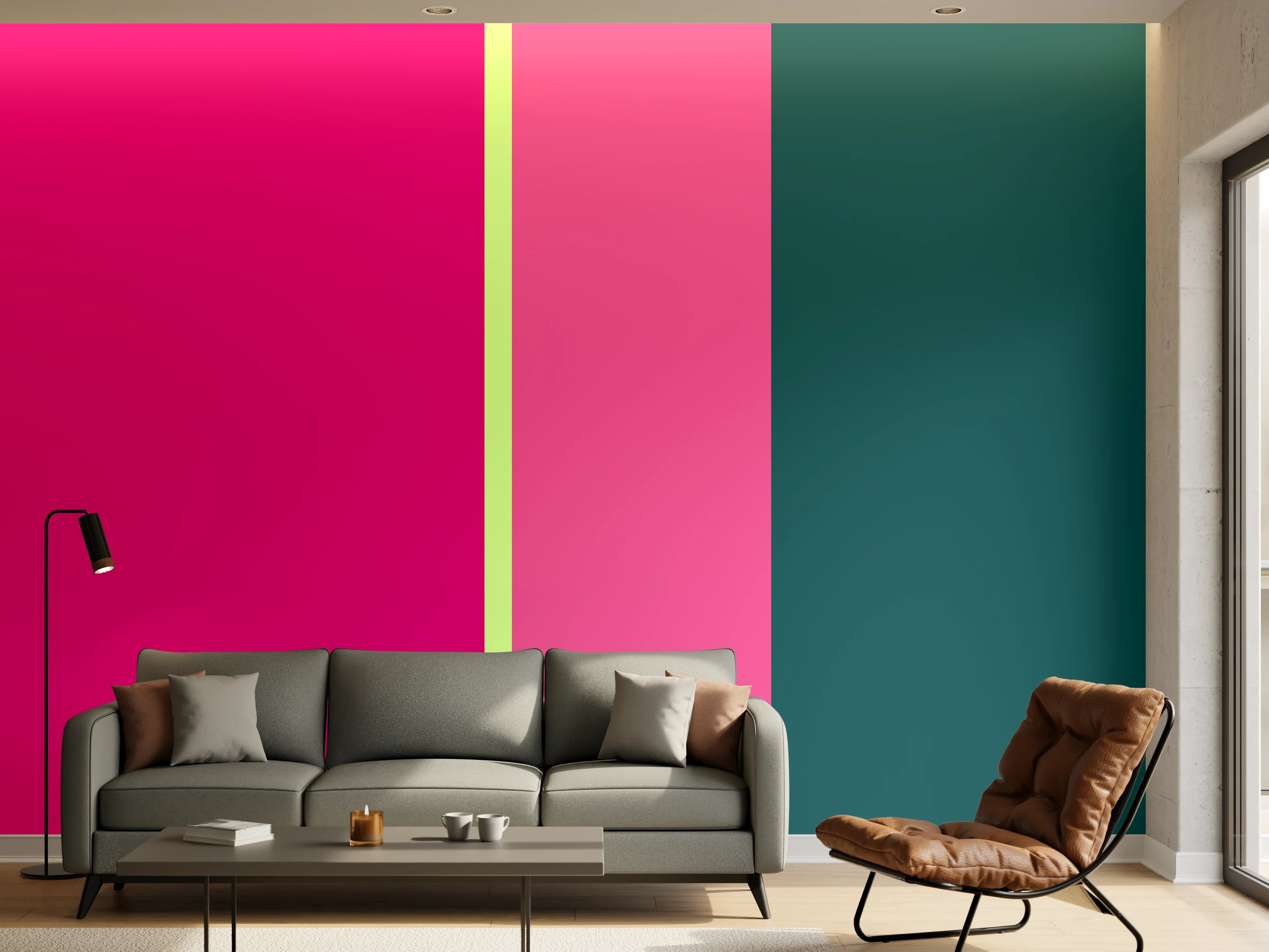 Wandverkleidung Wohnzimmer - The Neons - Vertikal - Lyra
