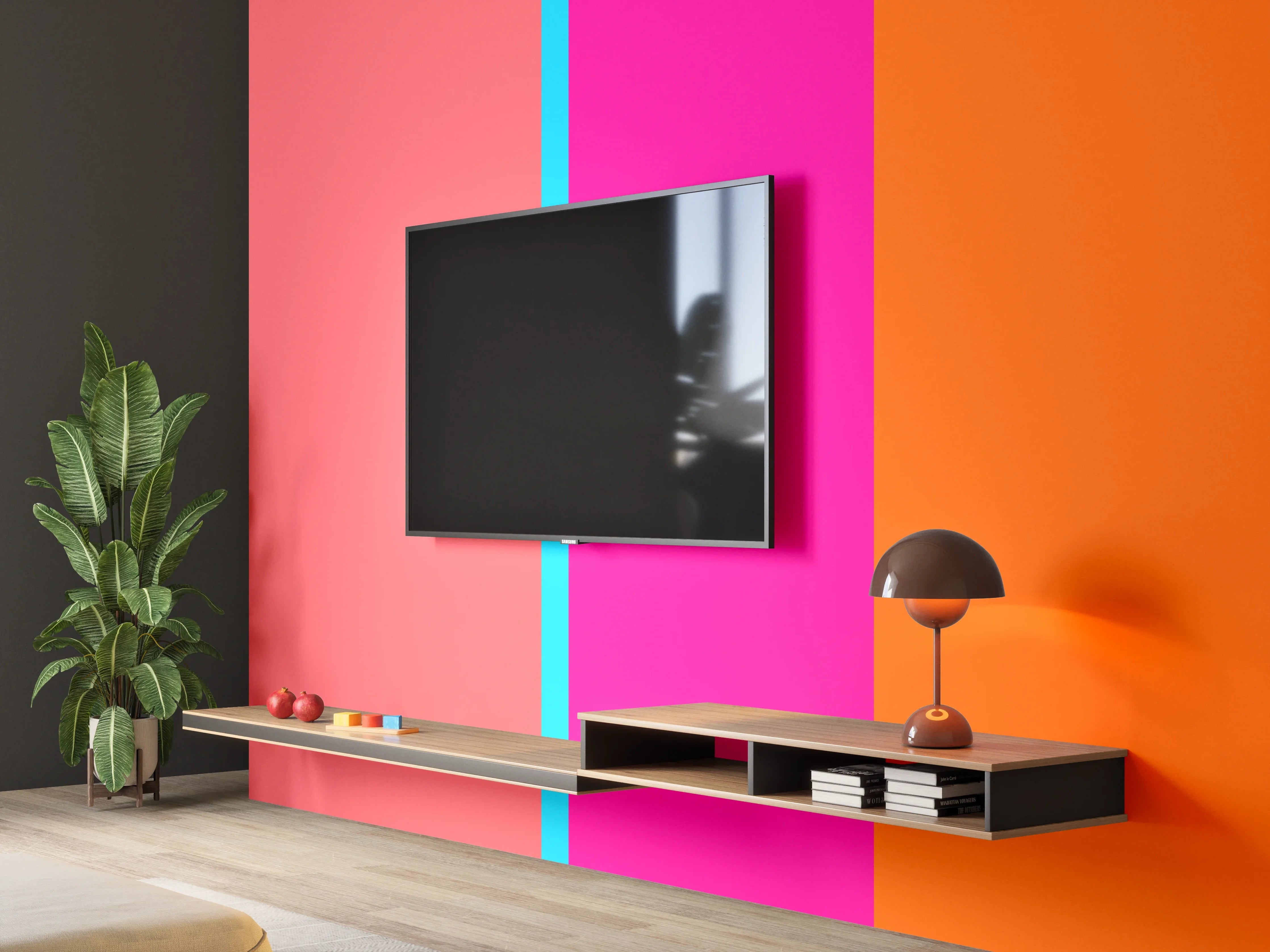 Wandverkleidung Wohnzimmer - The Neons - Vertikal - Nova