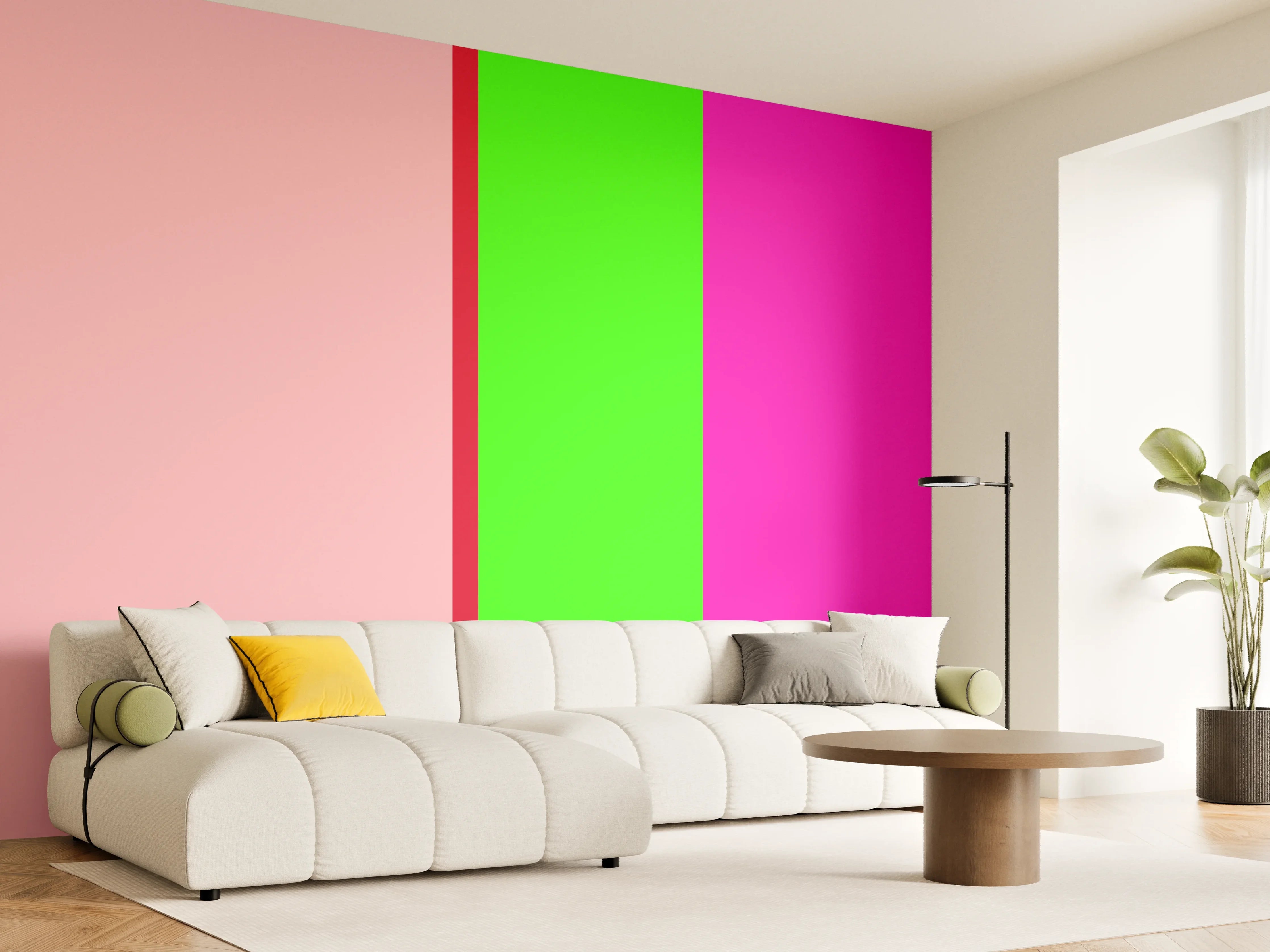 Wandverkleidung Wohnzimmer - The Neons - Vertikal - Nox