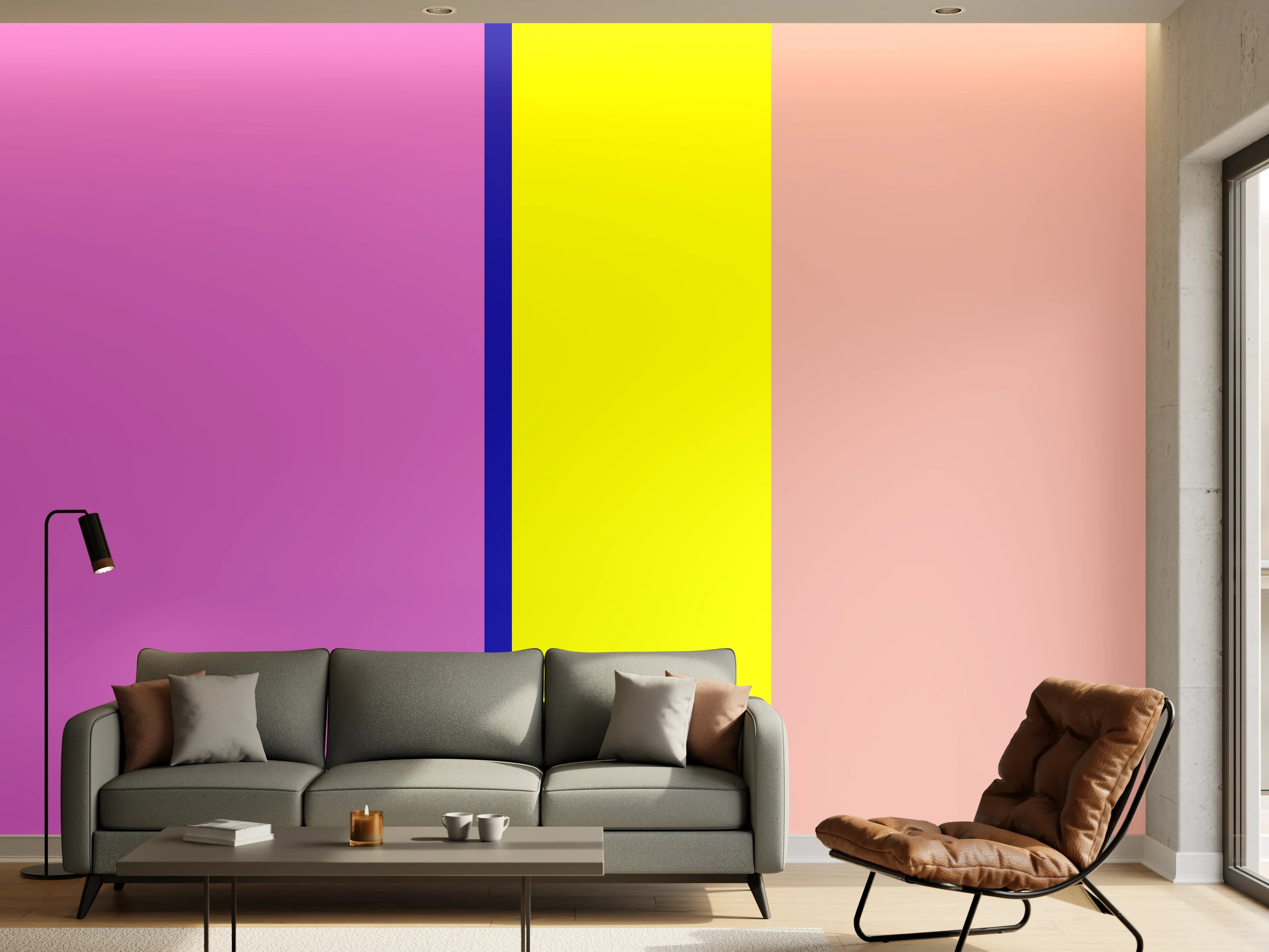 Wandverkleidung Wohnzimmer - The Neons - Vertikal - Stellar