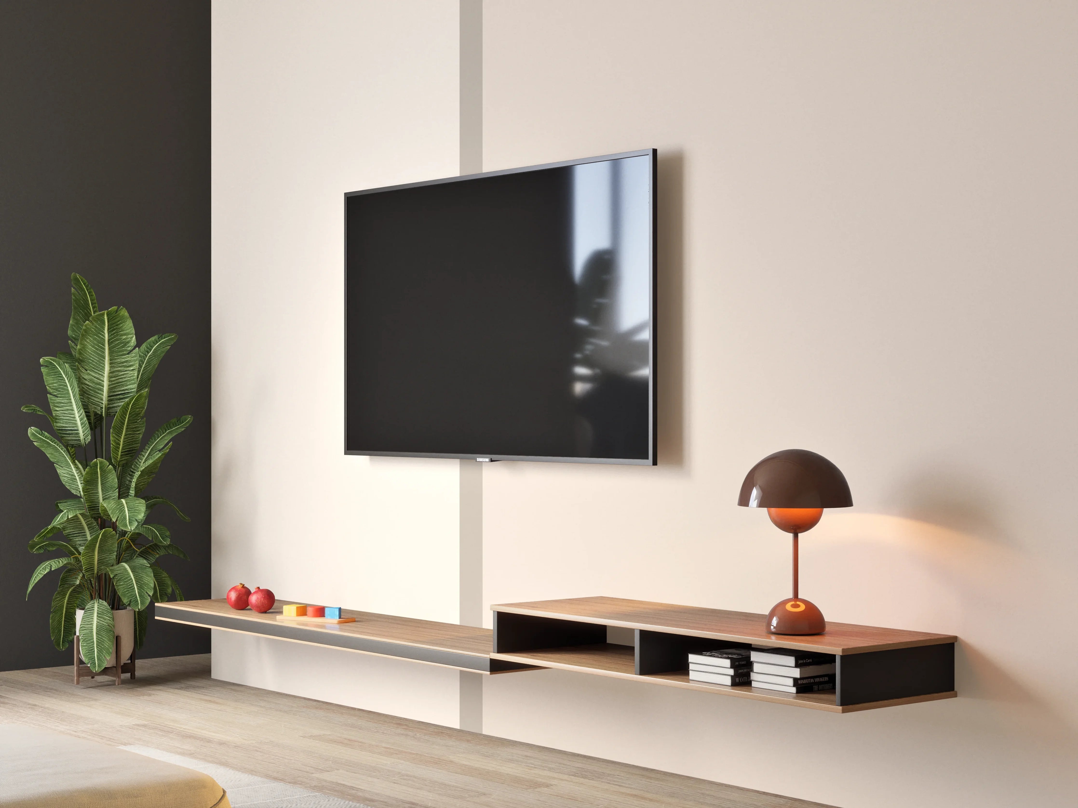 Wandverkleidung Wohnzimmer - The Nudes - Easy Vertikal - Caramel
