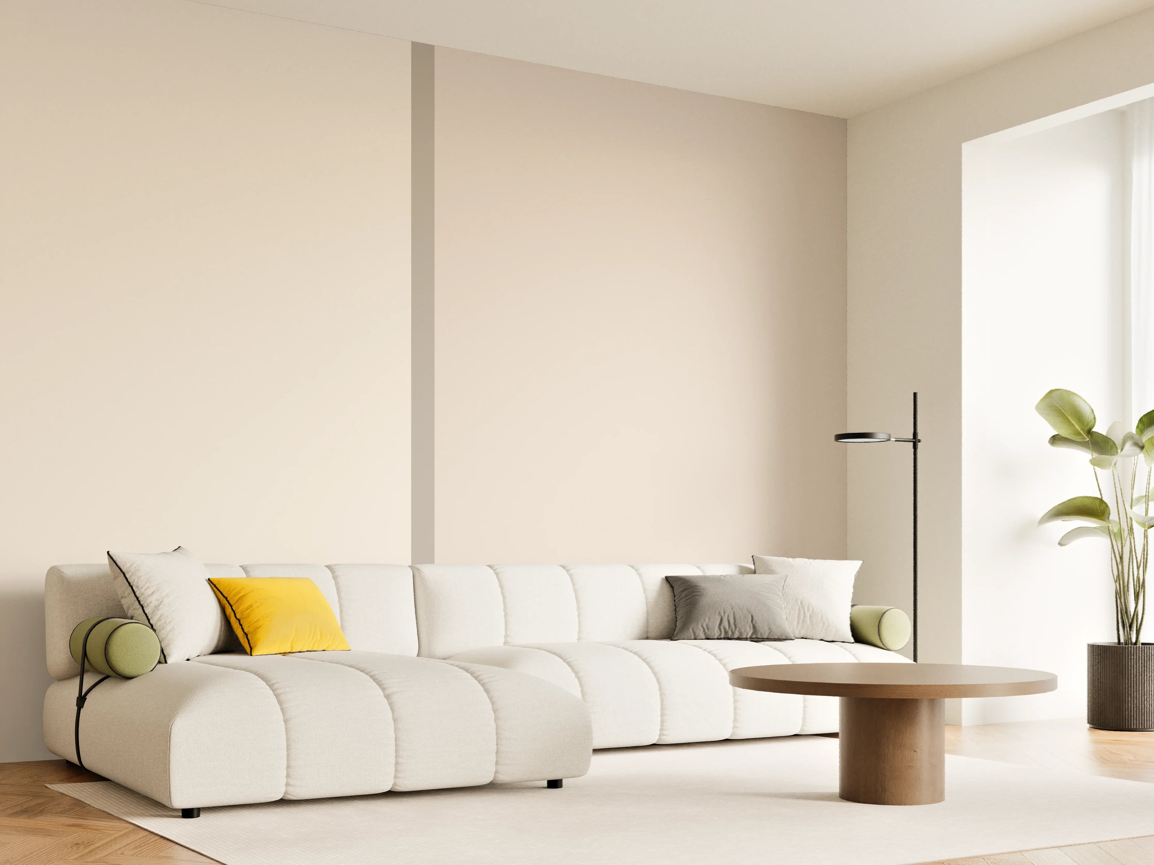 Wandverkleidung Wohnzimmer - The Nudes - Easy Vertikal - Caramel