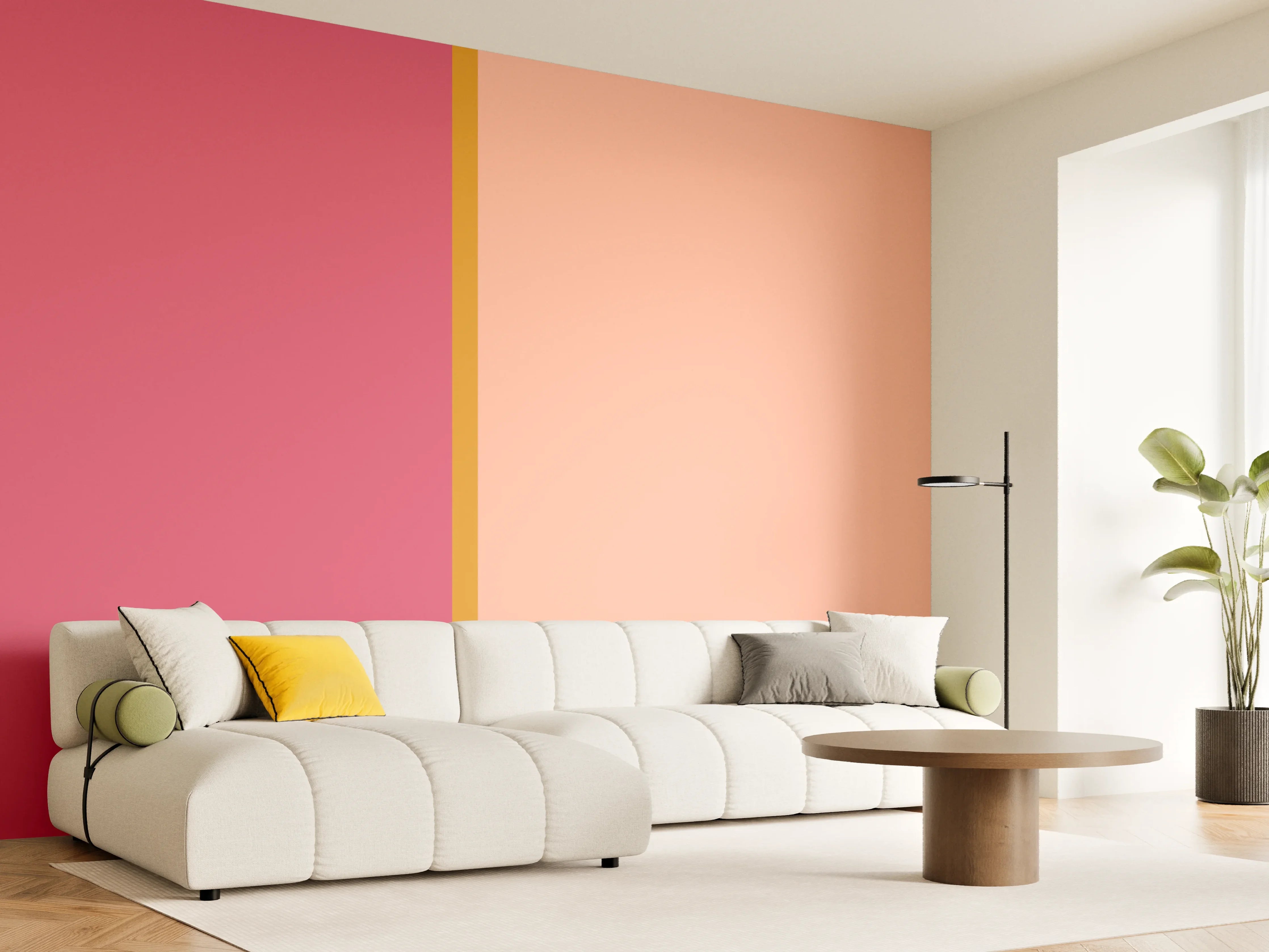 Wandverkleidung Wohnzimmer - The Oranges - Easy Vertical - Cotton Candy