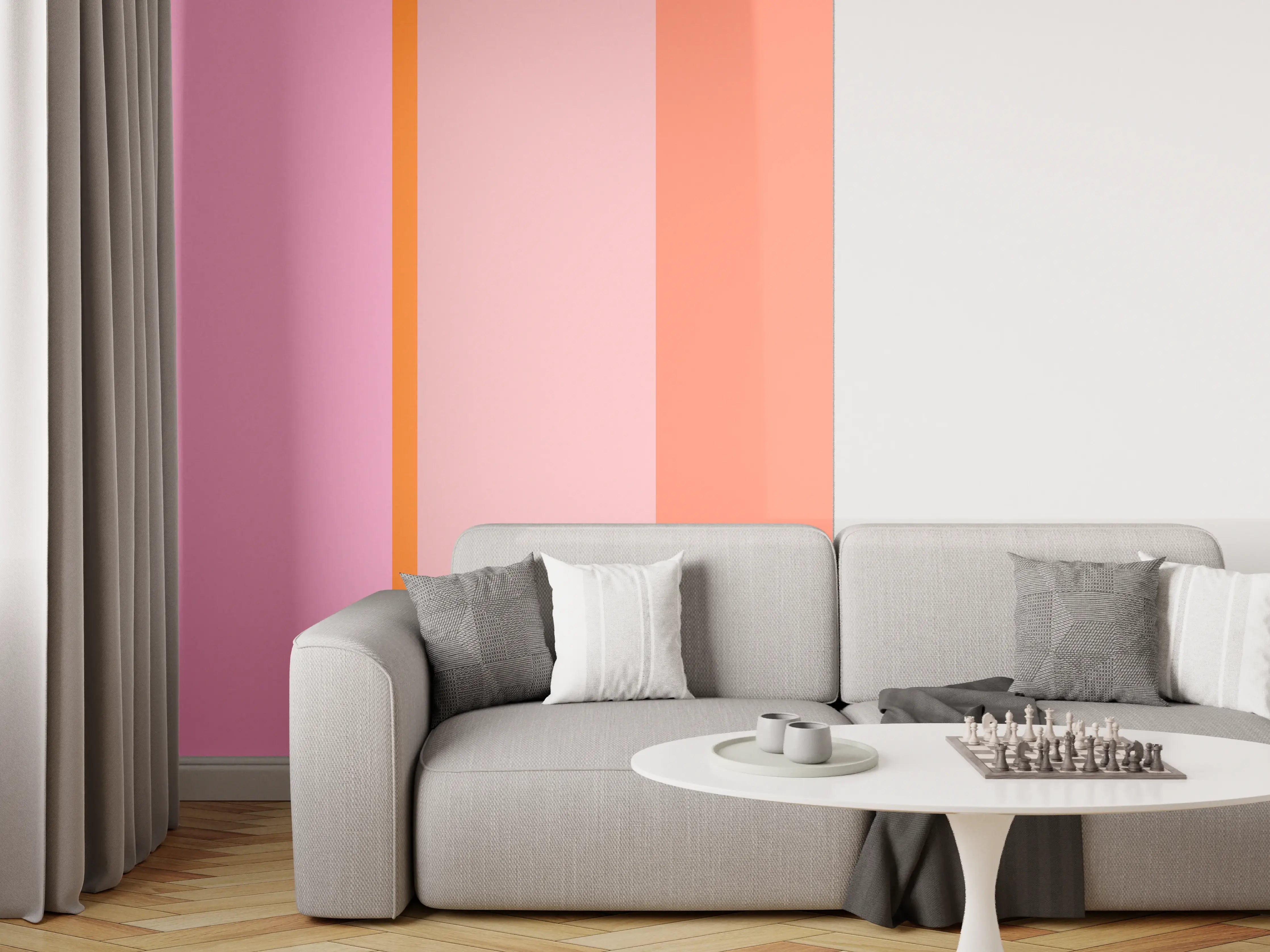 Wandverkleidung Wohnzimmer - The Oranges - Vertical - Coral