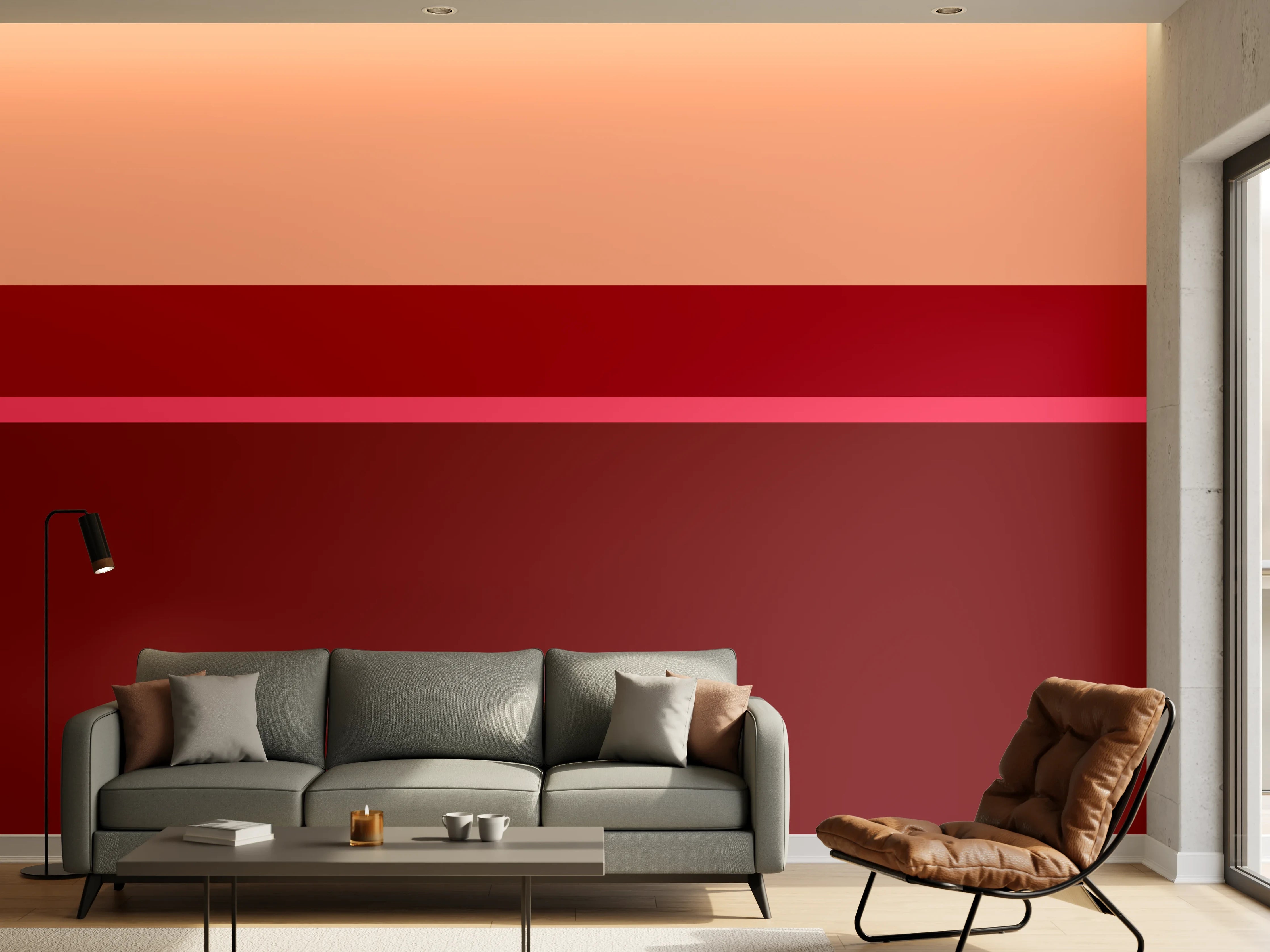 Wandverkleidung Wohnzimmer - The Reds - Horizontal - Cherry