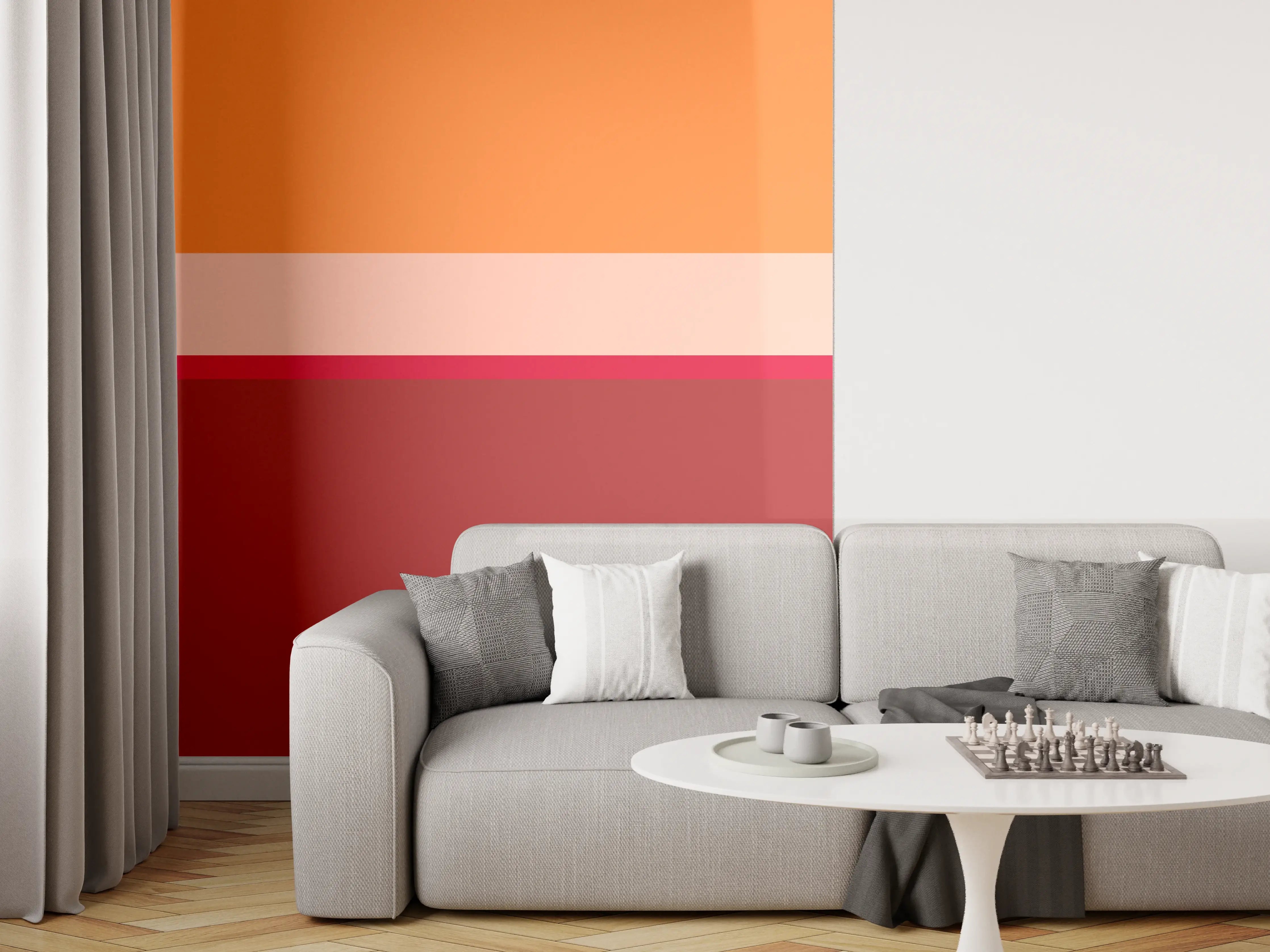 Wandverkleidung Wohnzimmer - The Reds - Horizontal - Sangria