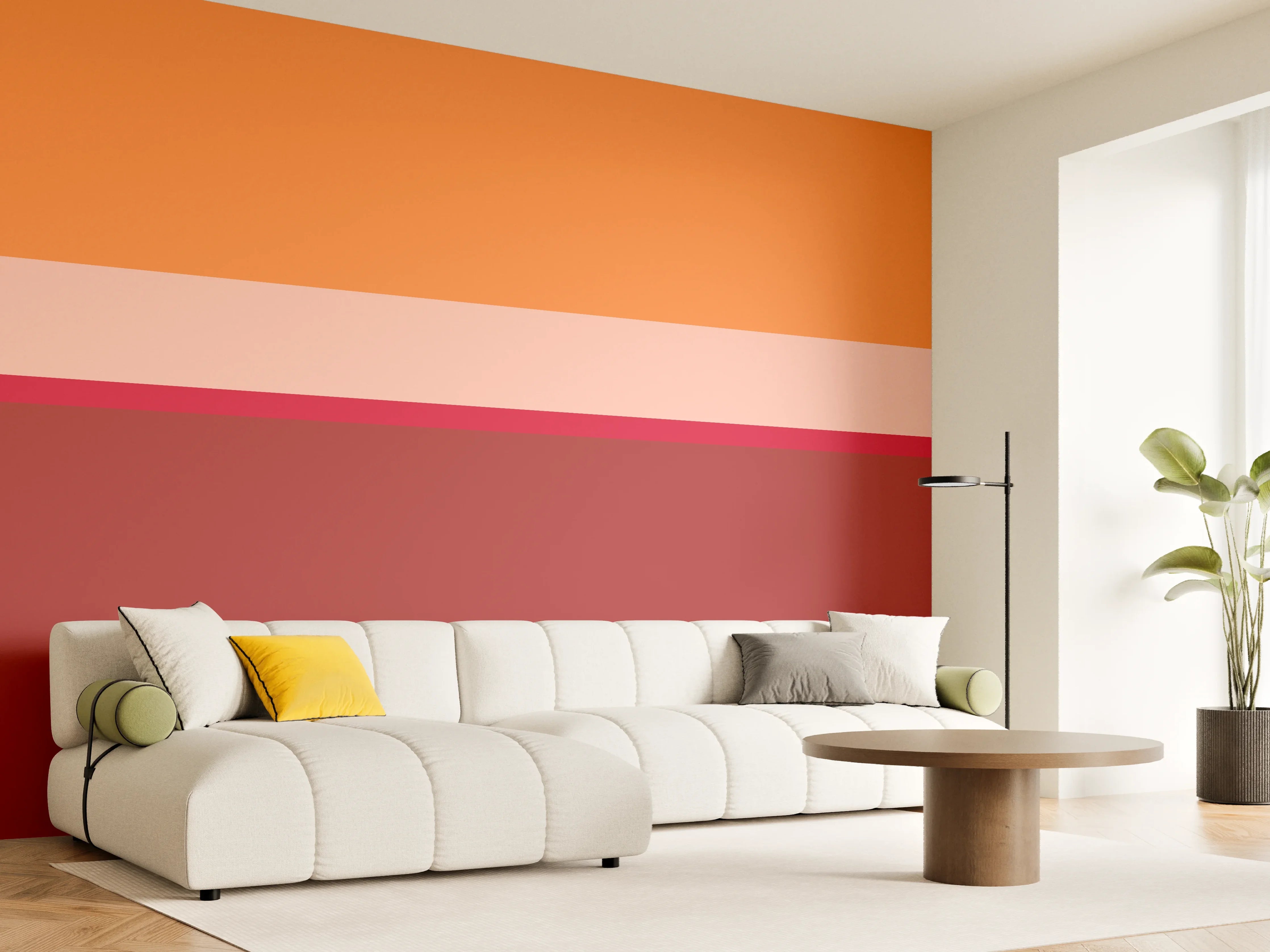 Wandverkleidung Wohnzimmer - The Reds - Horizontal - Sangria