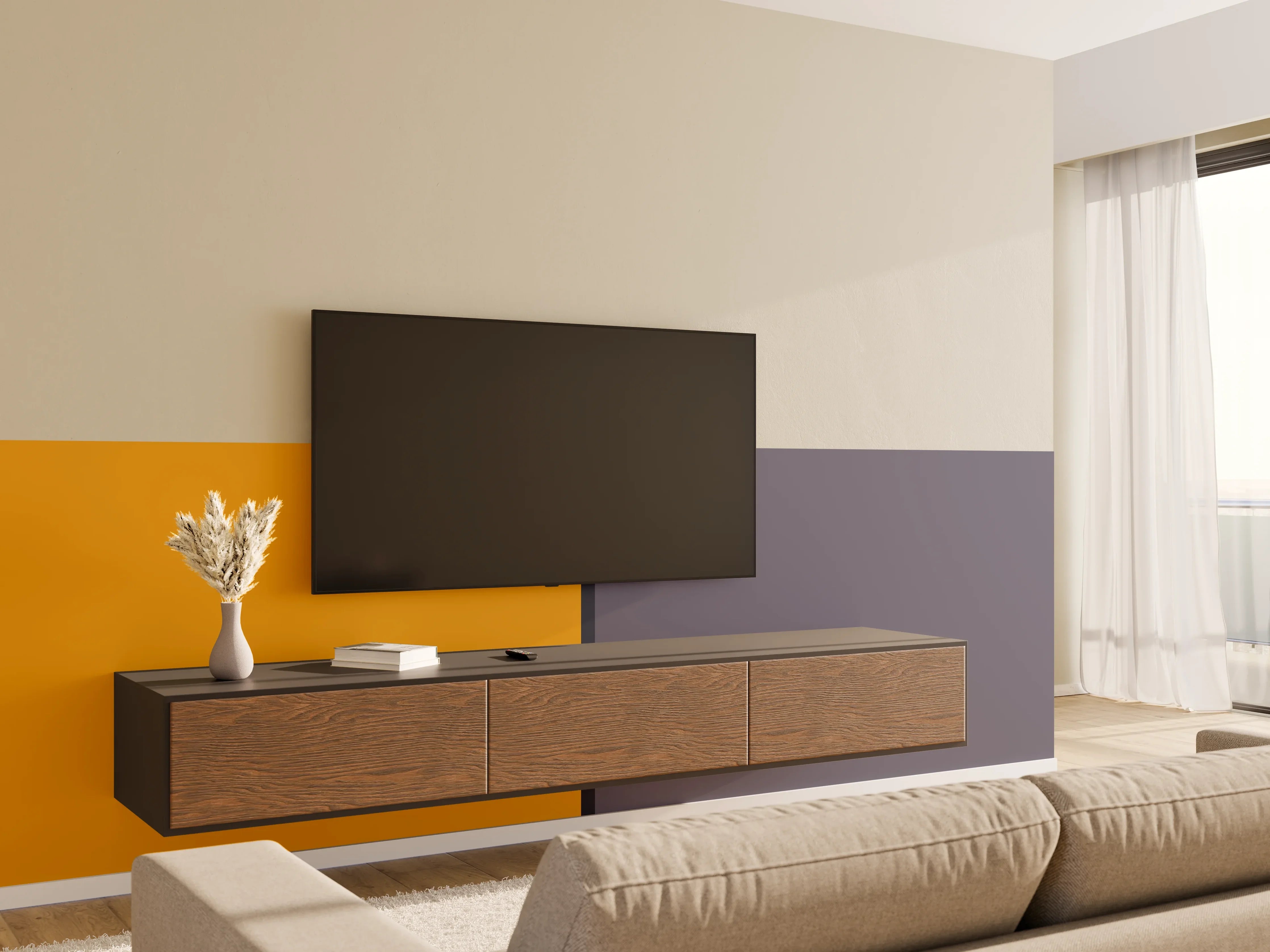 Wandverkleidung Wohnzimmer - The Retros - Easy Vertikal - Cersai