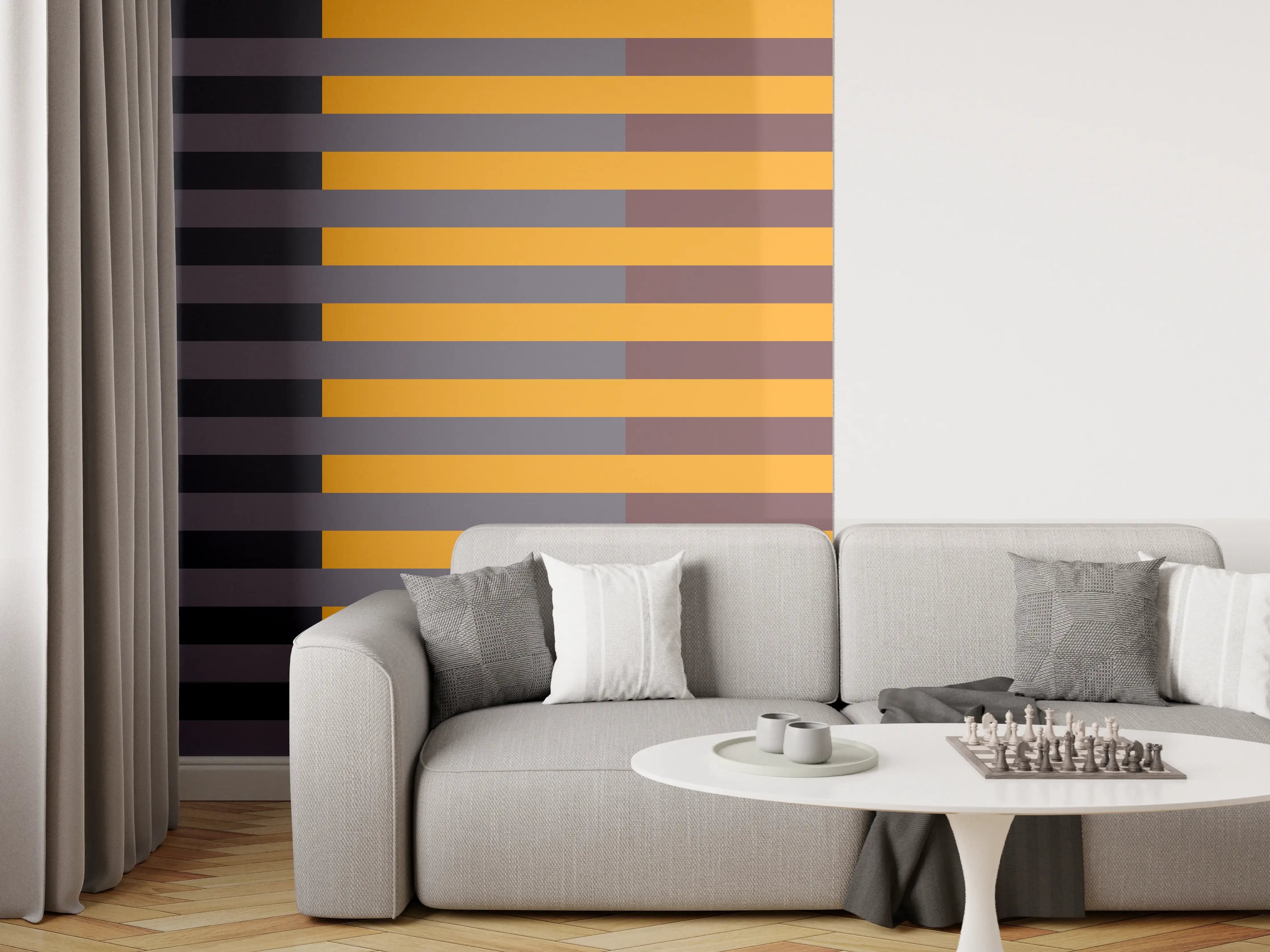 Wandverkleidung Wohnzimmer - The Retros - Multy Stripes - Cersai
