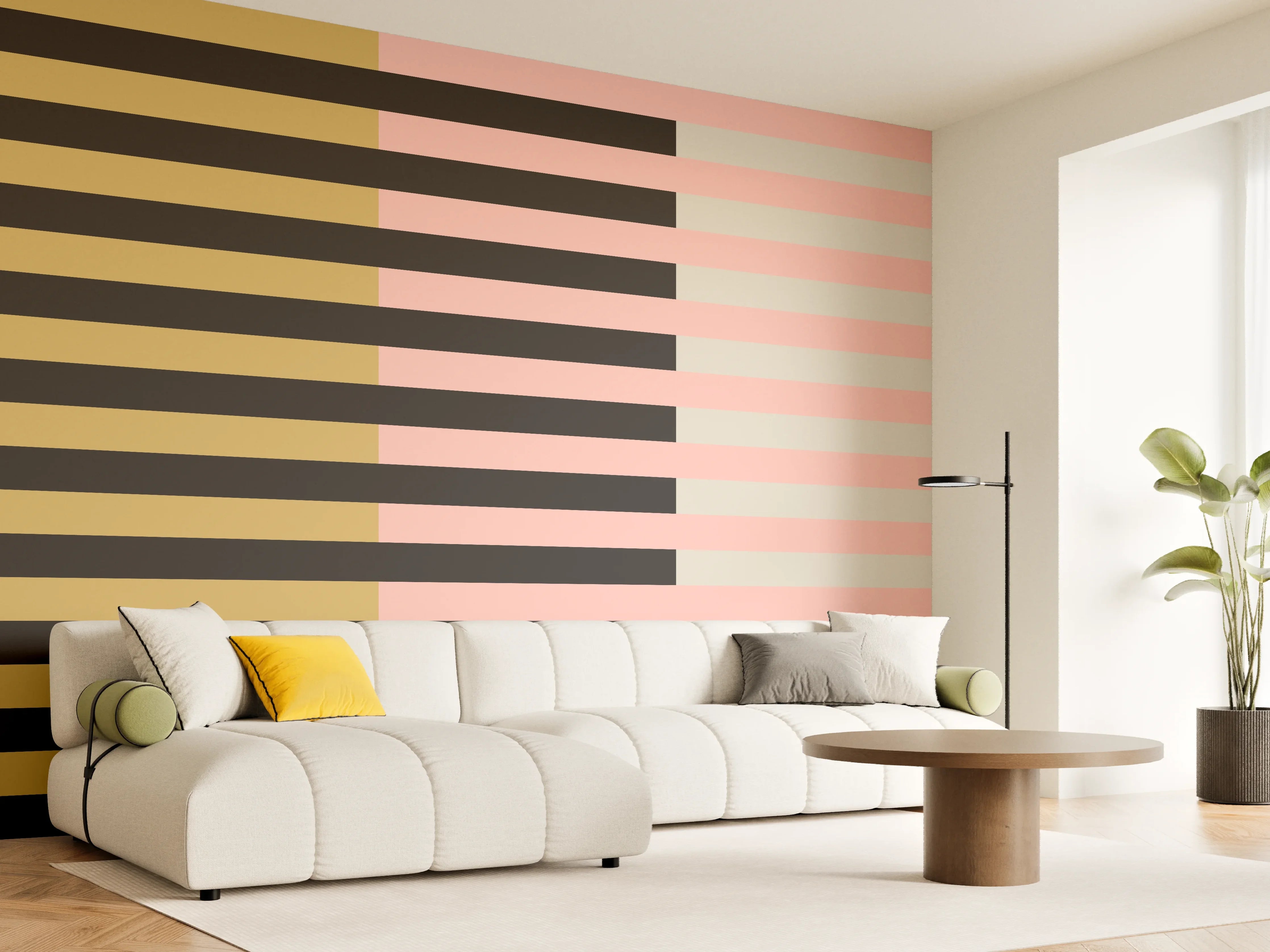 Wandverkleidung Wohnzimmer - The Retros - Multy Stripes - Daenerys