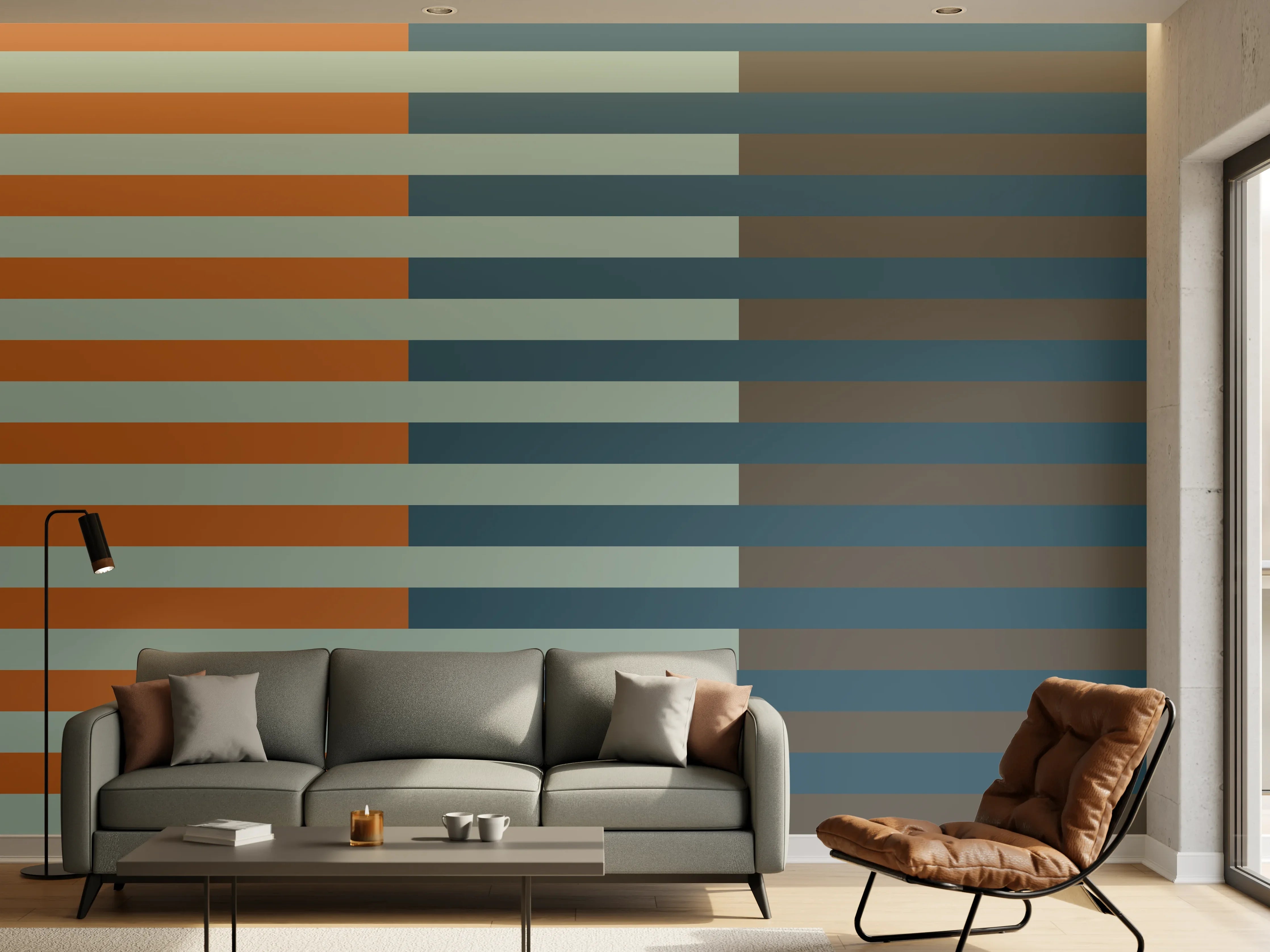 Wandverkleidung Wohnzimmer - The Retros - Multy Stripes - Jon
