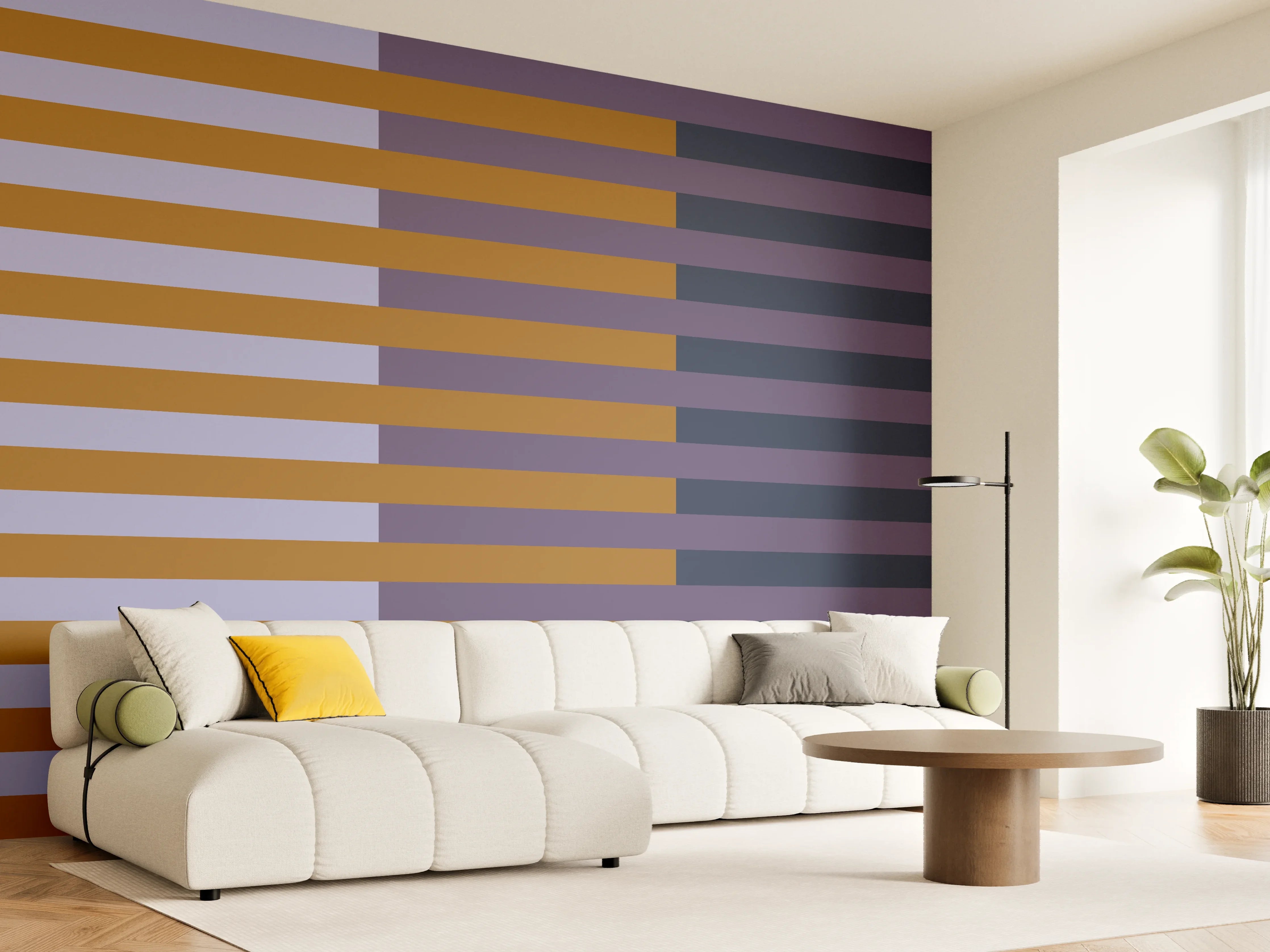 Wandverkleidung Wohnzimmer - The Retros - Multy Stripes - Tyrion