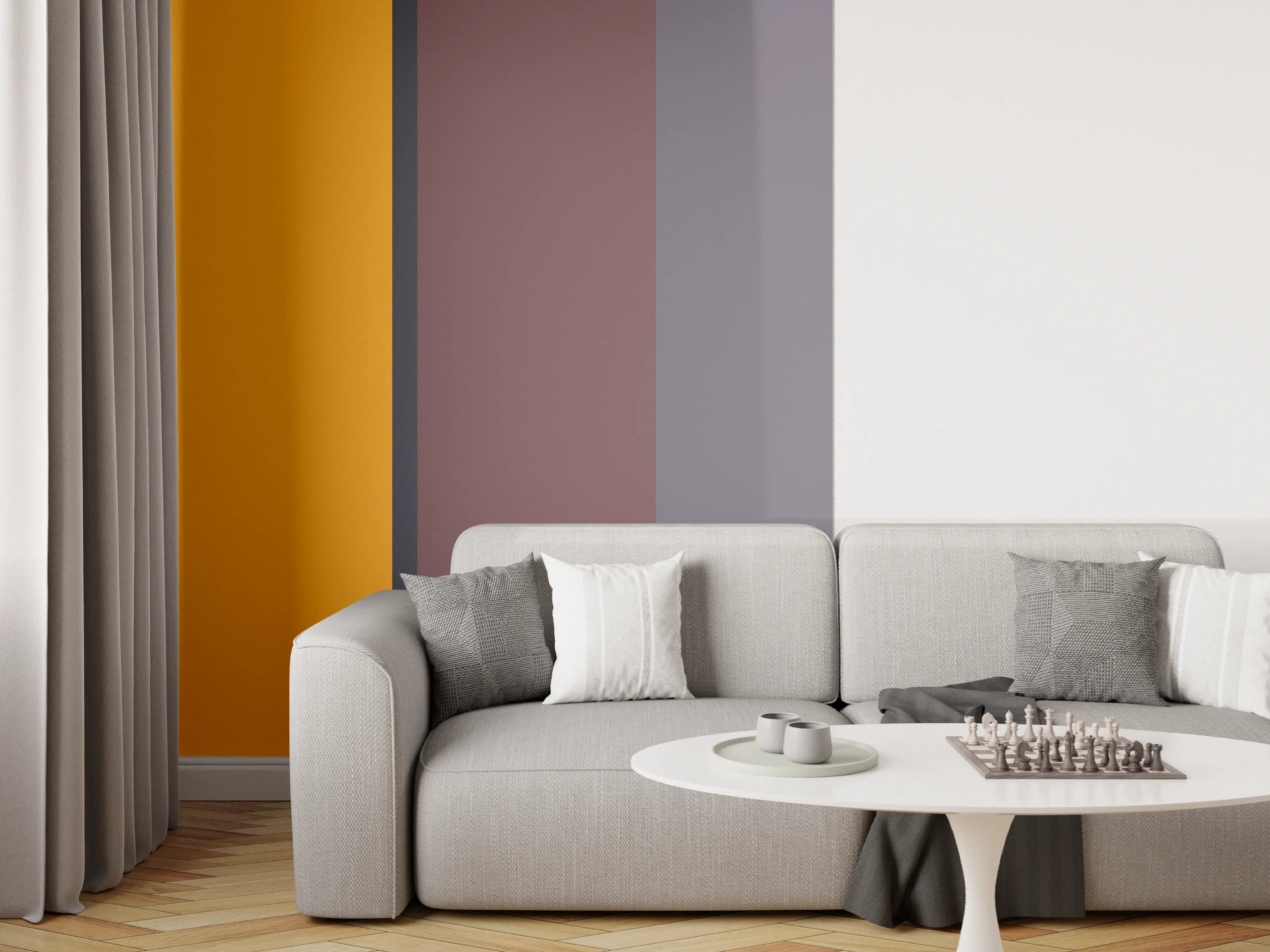 Wandverkleidung Wohnzimmer - The Retros - Vertikal - Cersai