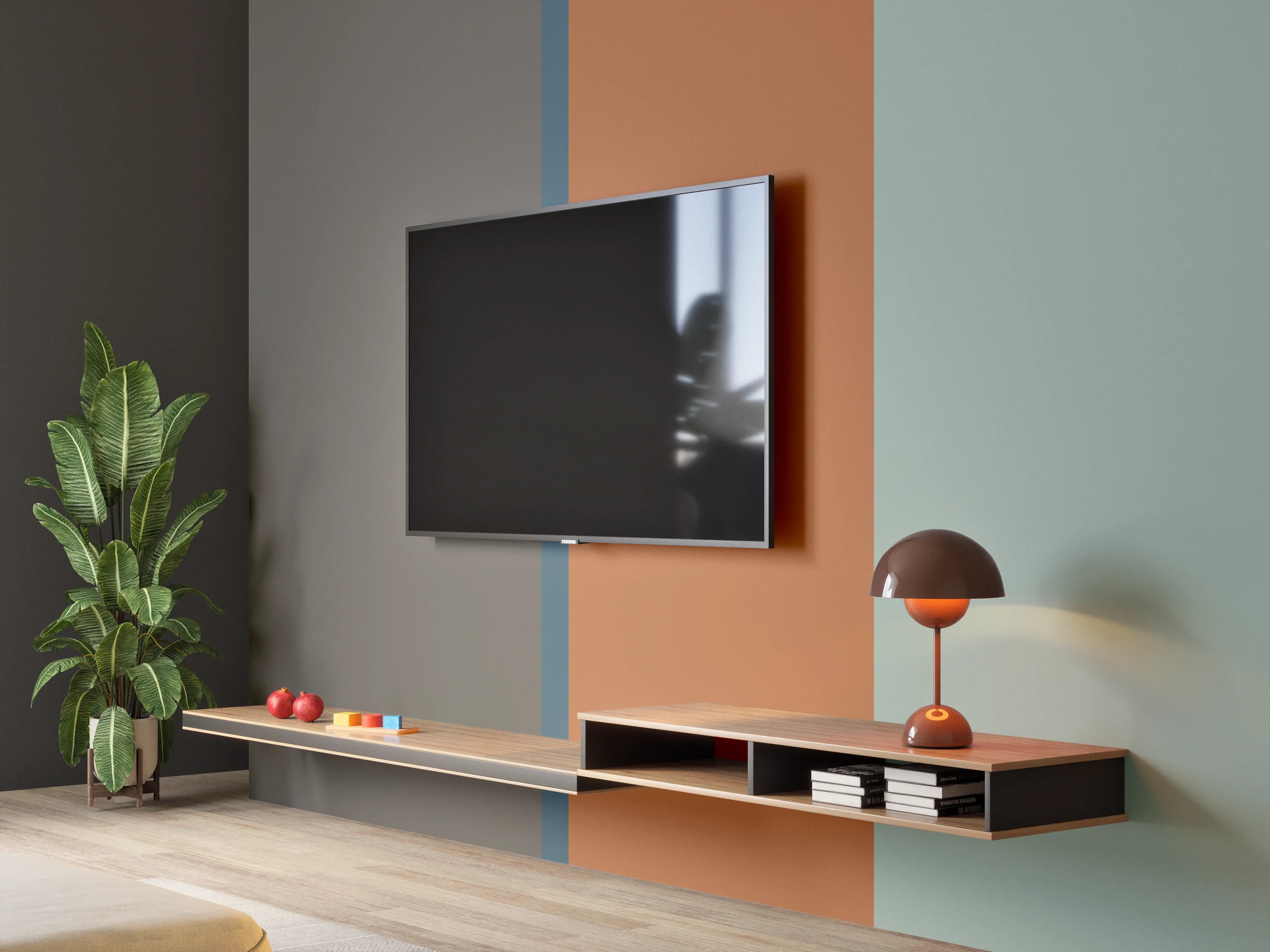 Wandverkleidung Wohnzimmer - The Retros - Vertikal - Jon