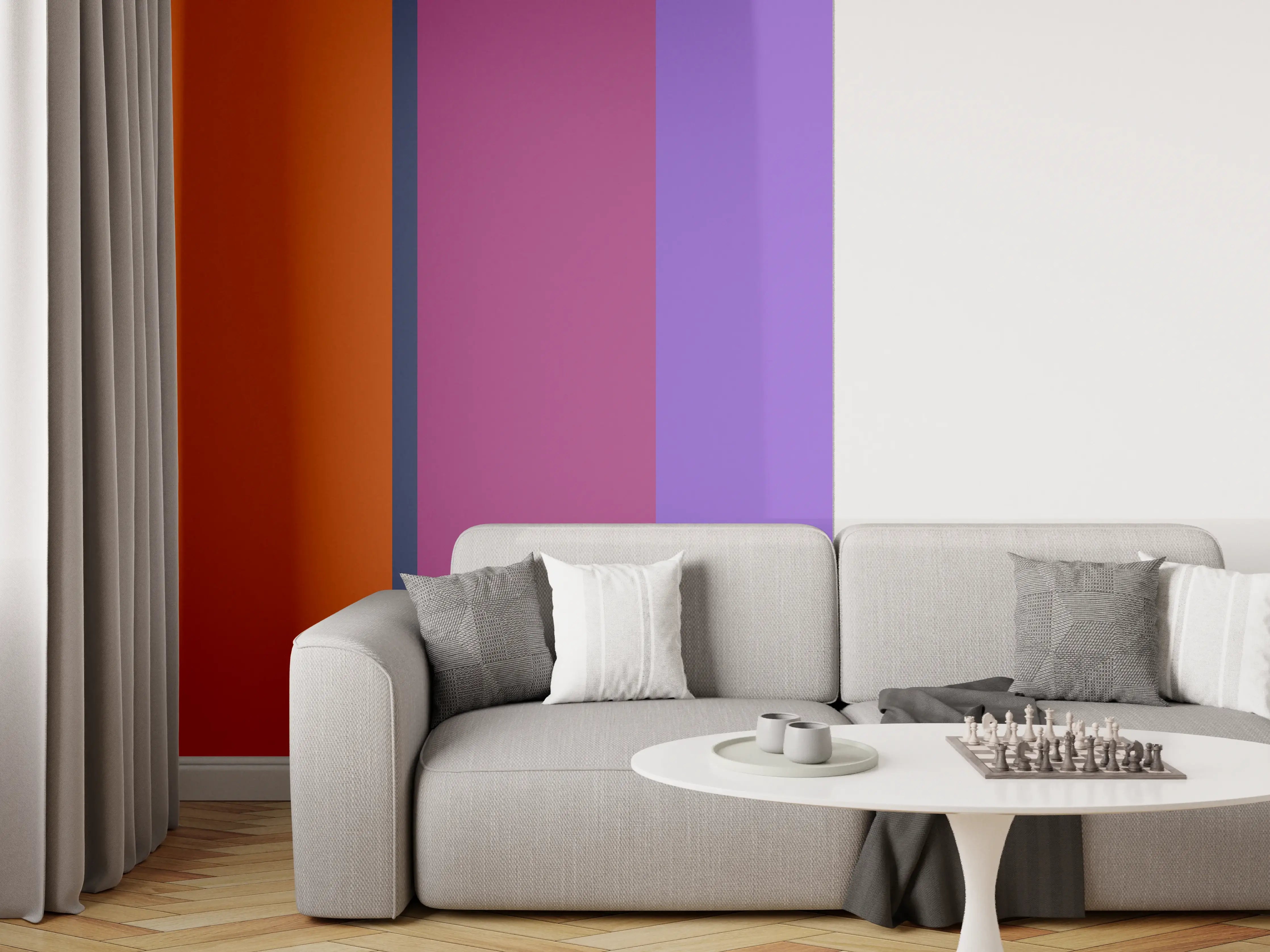 Wandverkleidung Wohnzimmer - The Retros - Vertikal - Sansa