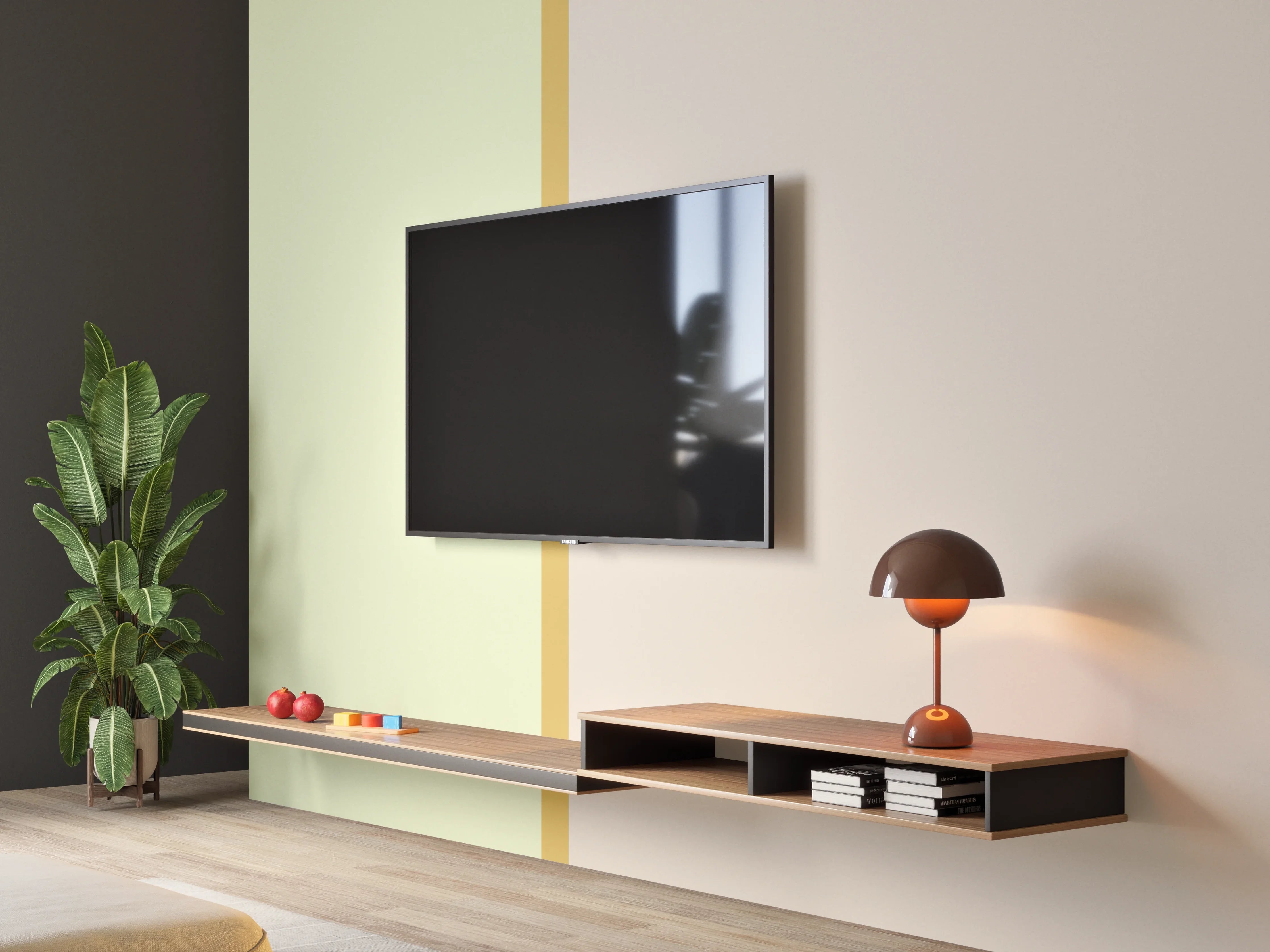 Wandverkleidung Wohnzimmer - The Springs - Easy Vertikal - Birch