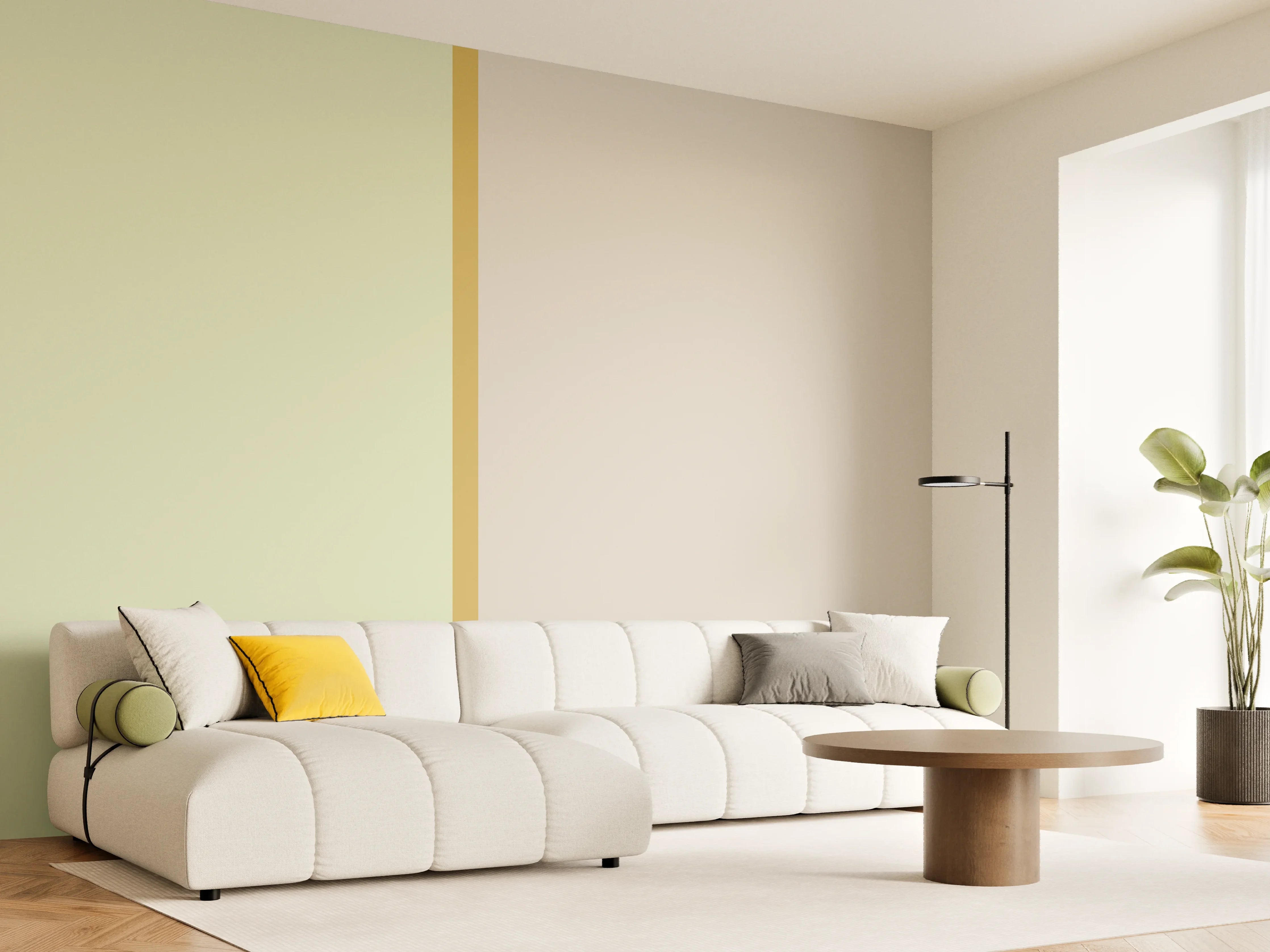 Wandverkleidung Wohnzimmer - The Springs - Easy Vertikal - Birch