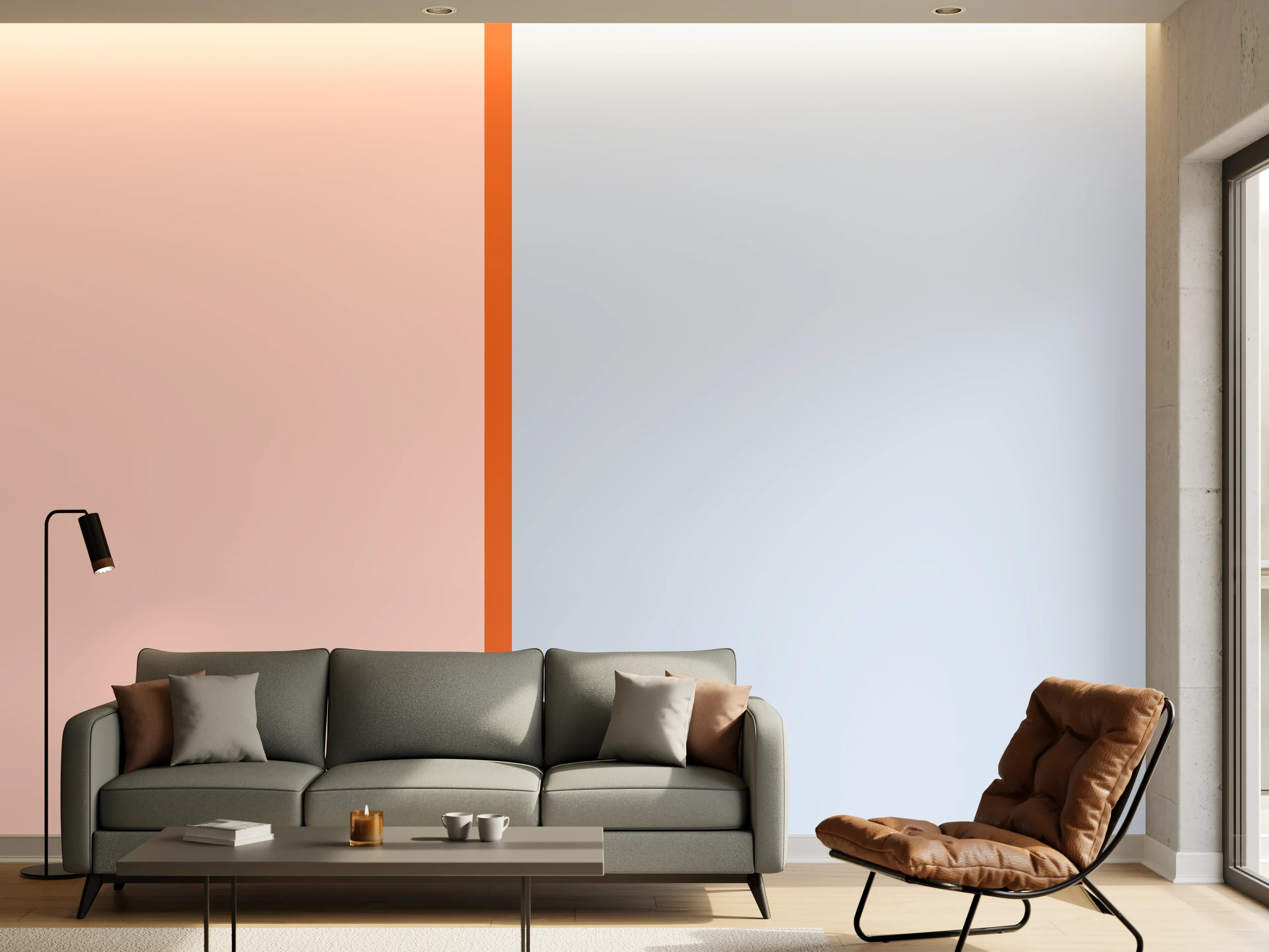Wandverkleidung Wohnzimmer - The Springs - Easy Vertikal - Crocus