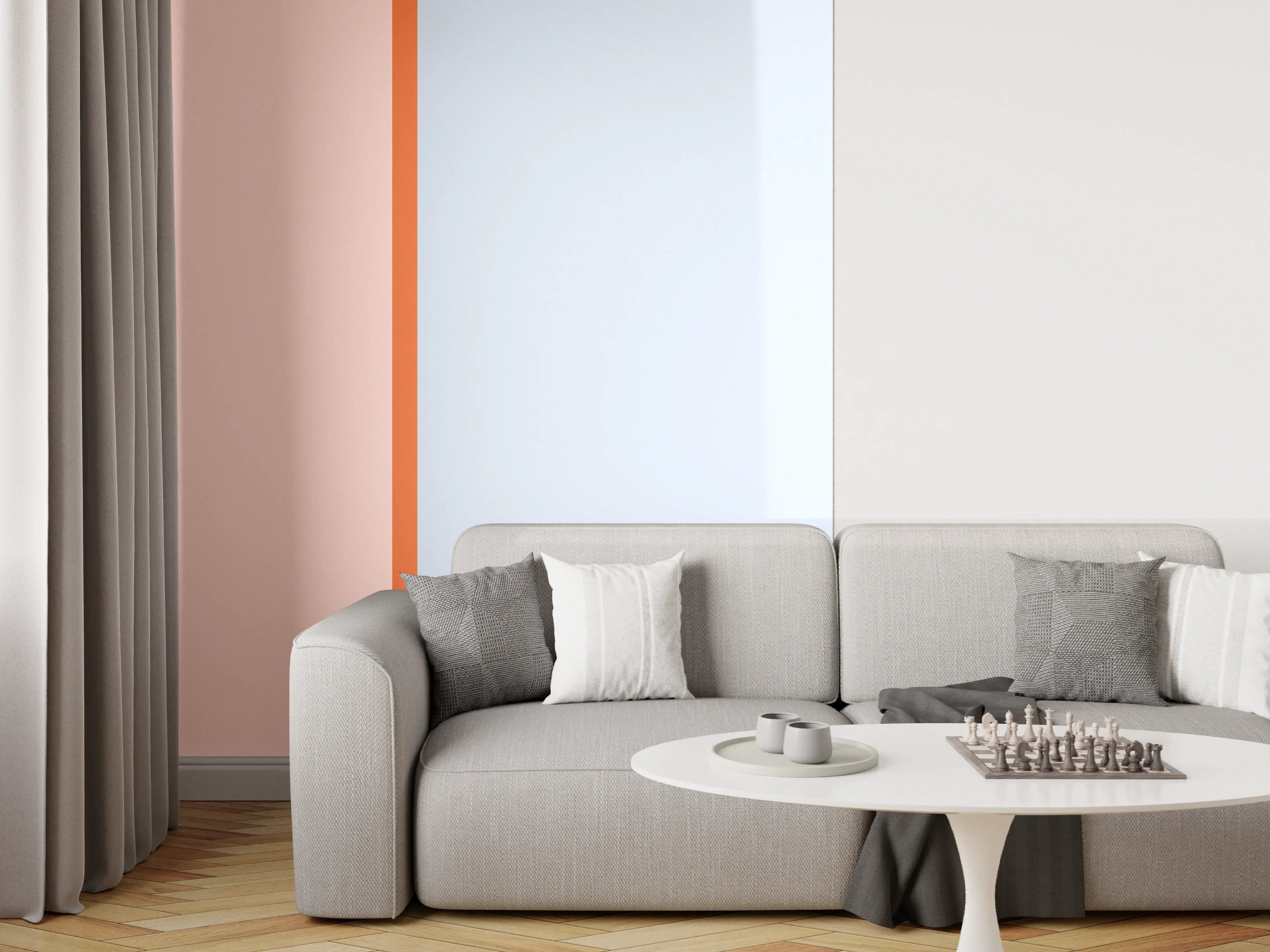 Wandverkleidung Wohnzimmer - The Springs - Easy Vertikal - Crocus