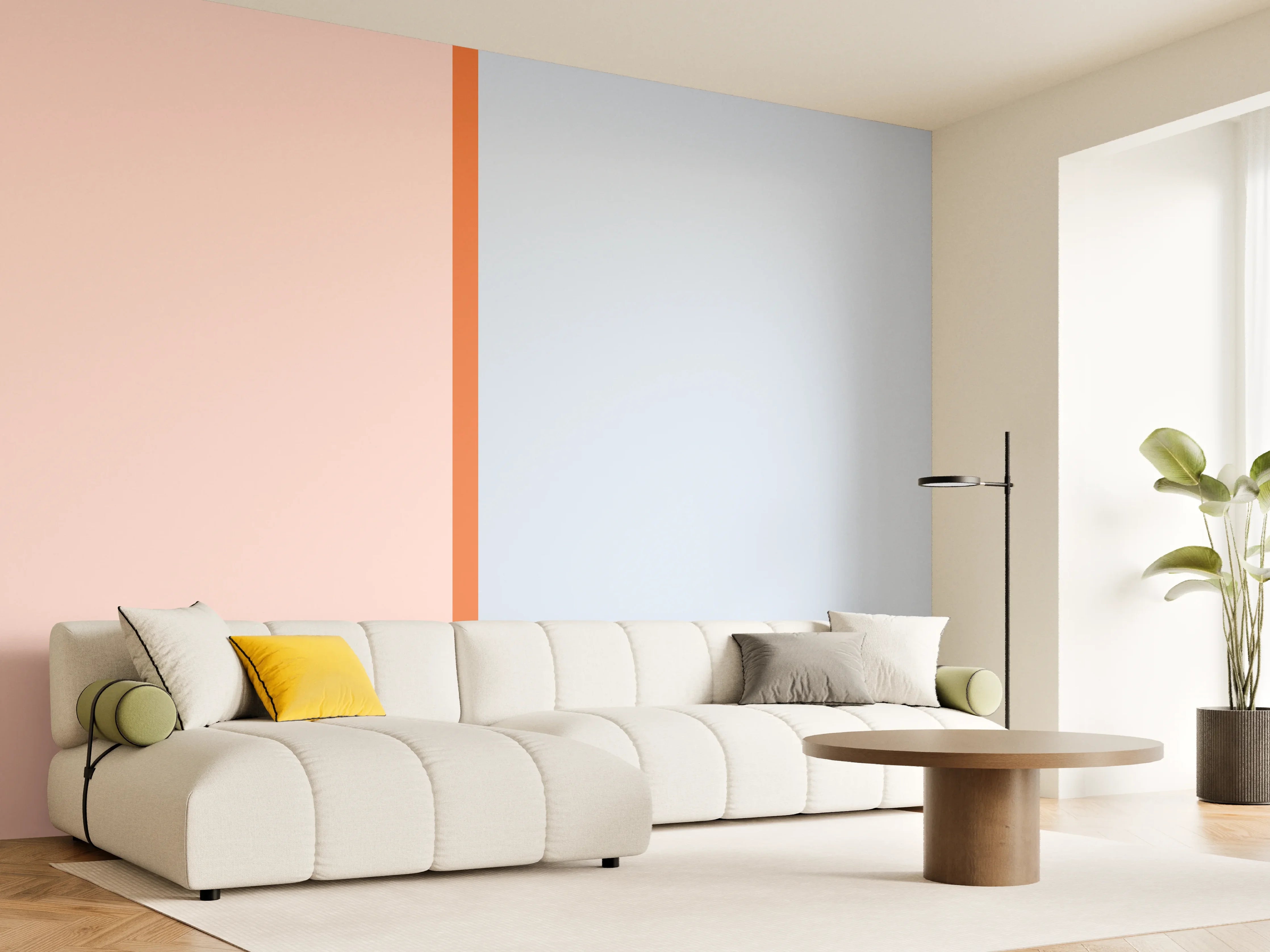 Wandverkleidung Wohnzimmer - The Springs - Easy Vertikal - Crocus