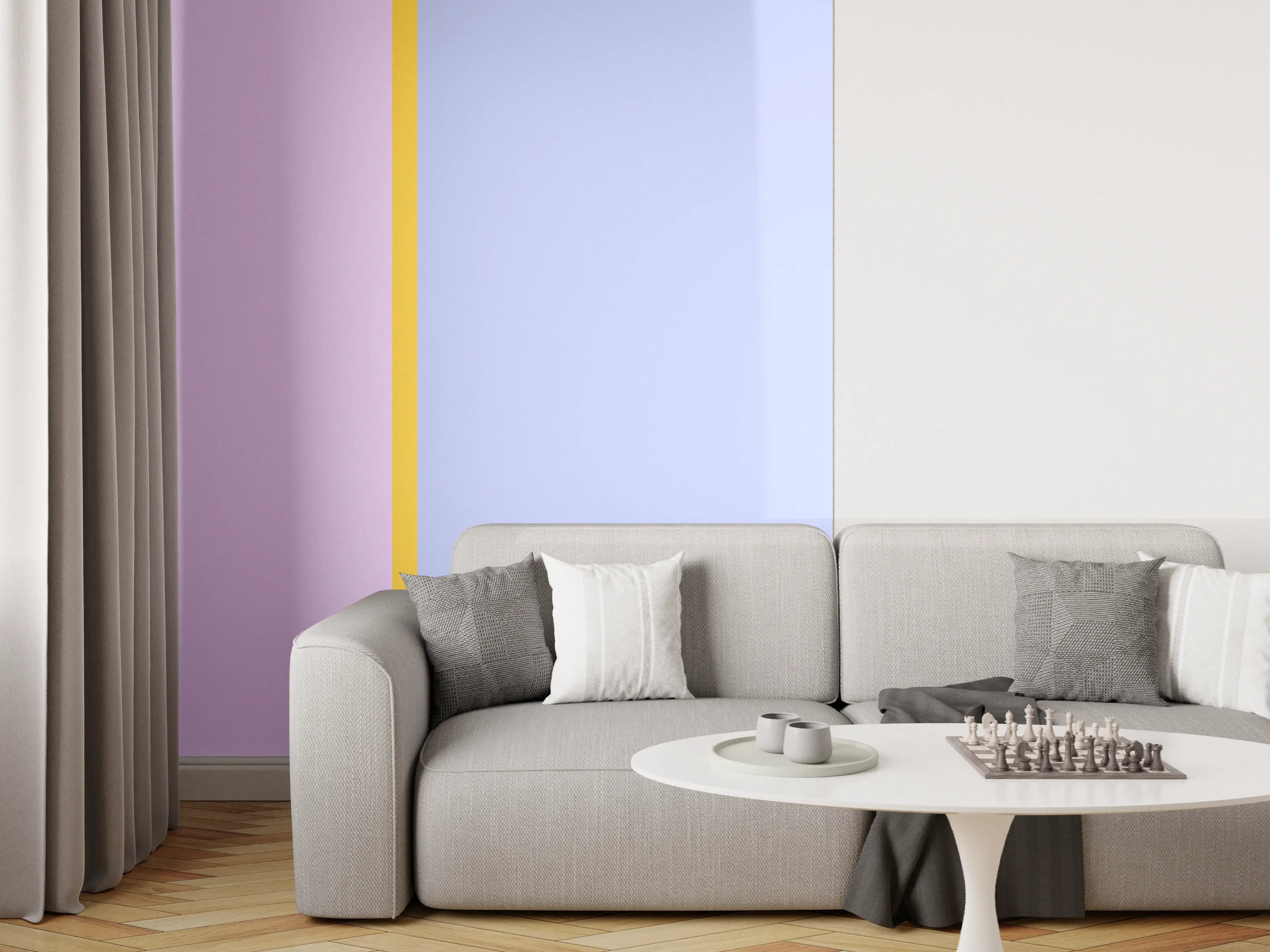Wandverkleidung Wohnzimmer - The Springs - Easy Vertikal - Lilac