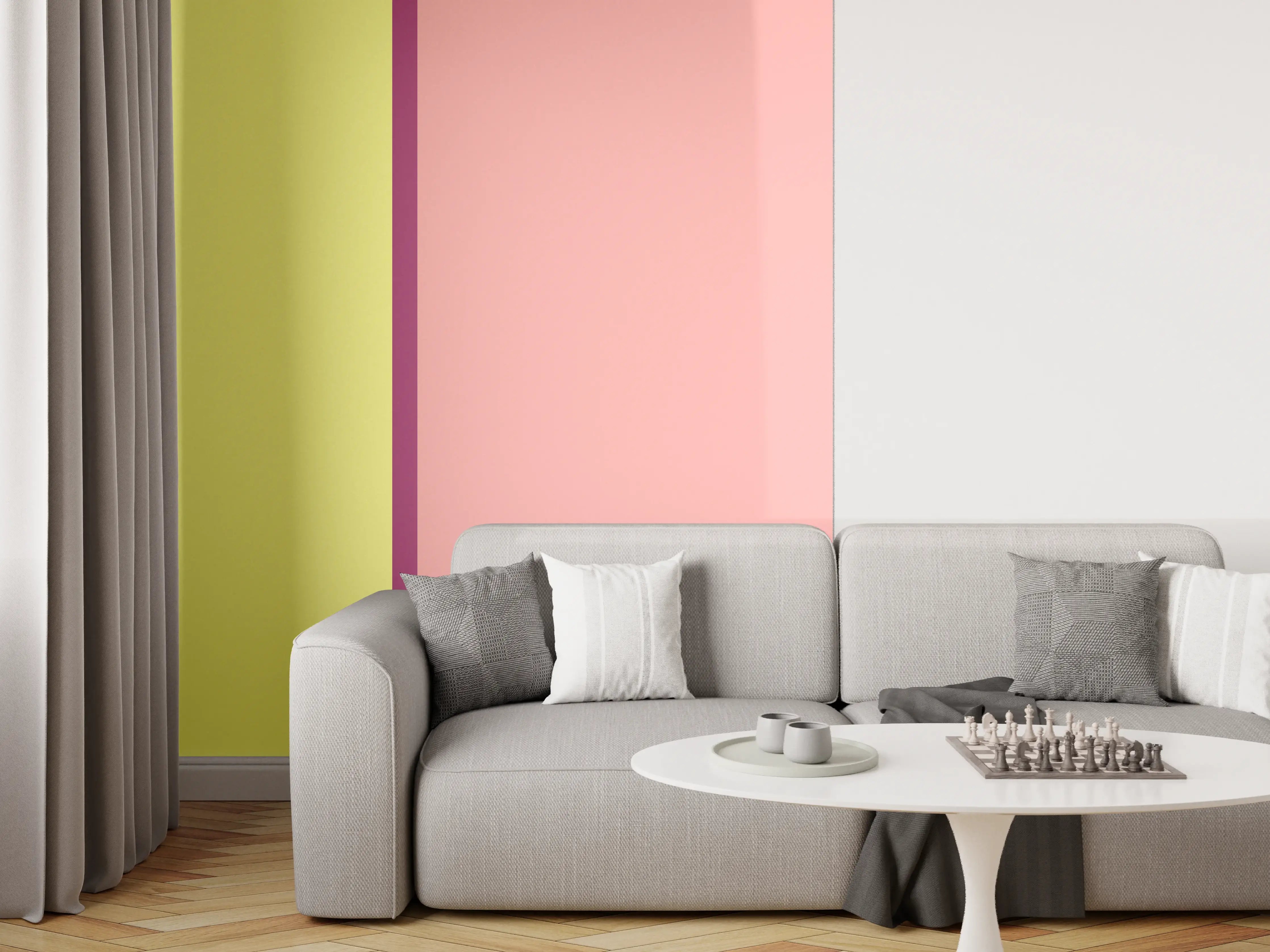 Wandverkleidung Wohnzimmer - The Springs - Easy Vertikal - Tulip