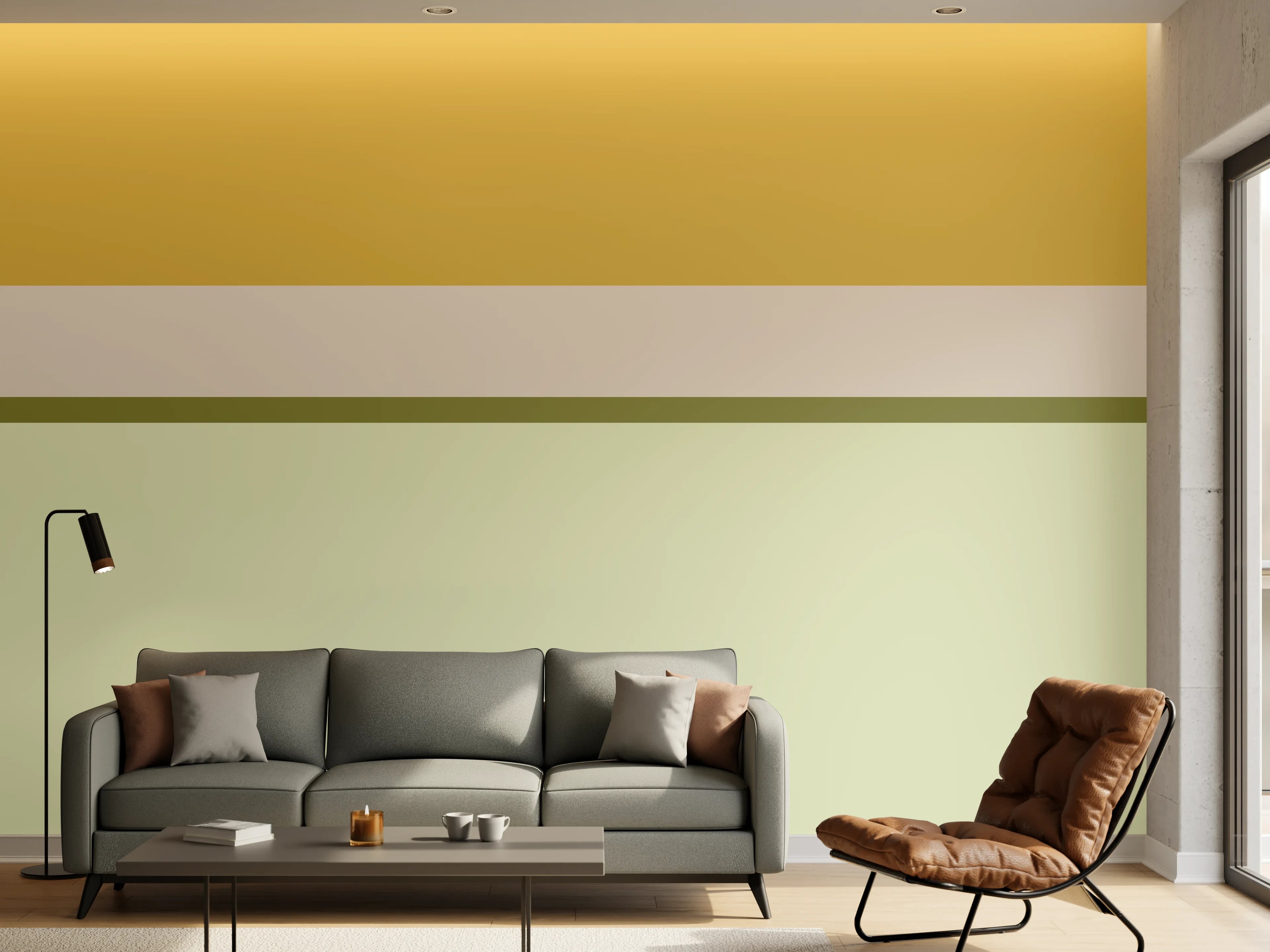 Wandverkleidung Wohnzimmer - The Springs - Horizontal - Birch