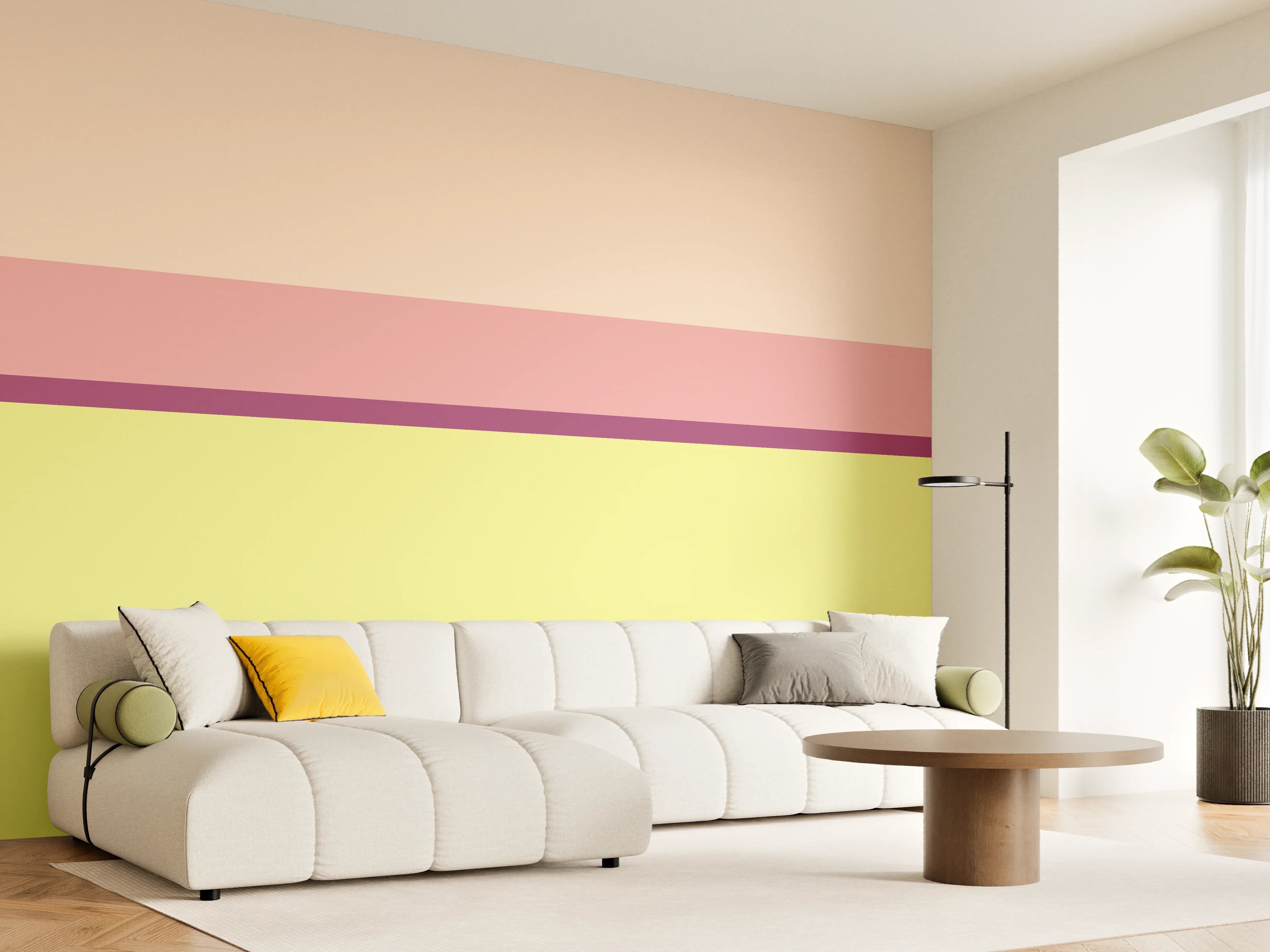 Wandverkleidung Wohnzimmer - The Springs - Horizontal - Tulip
