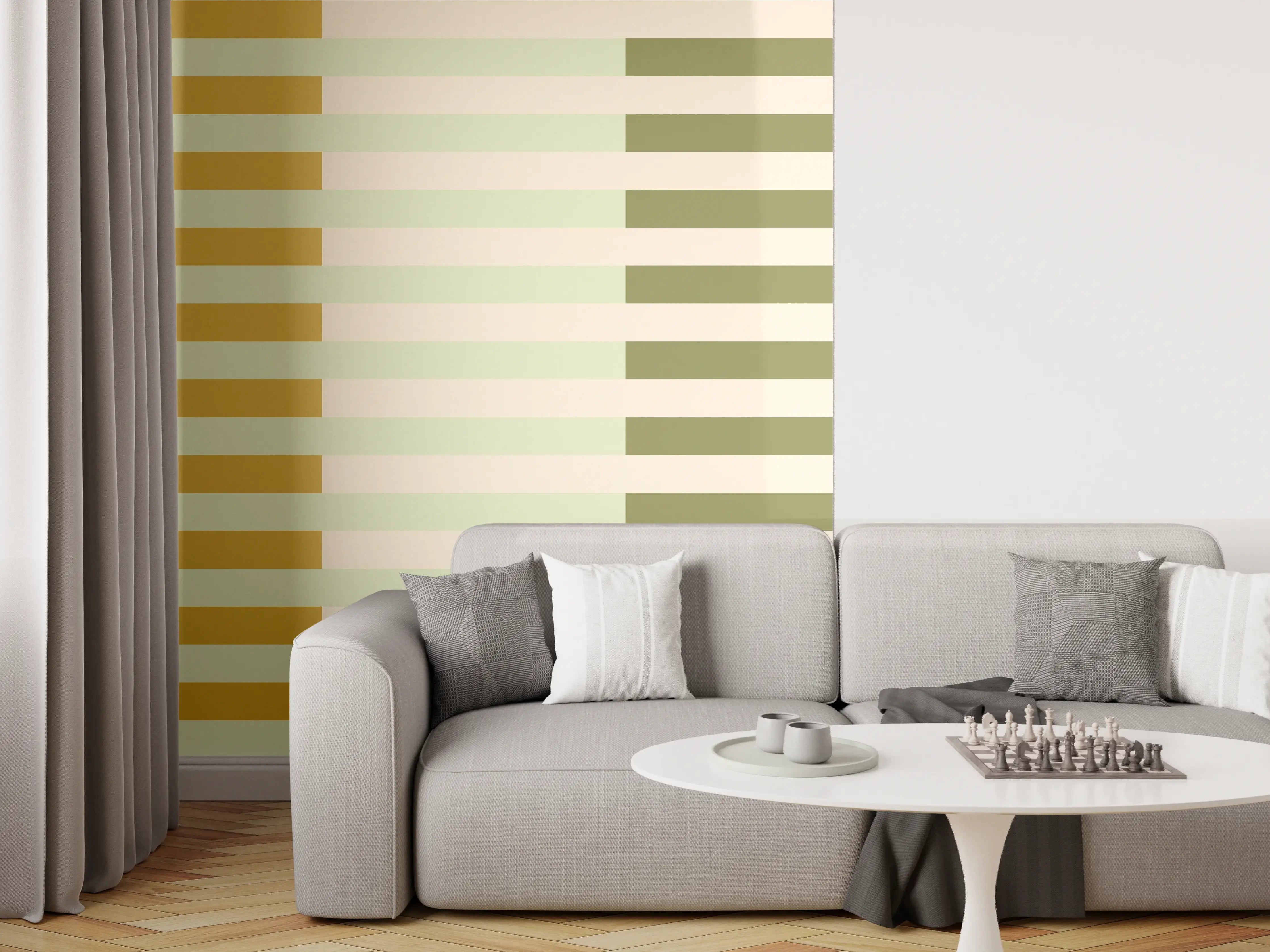 Wandverkleidung Wohnzimmer - The Springs - Multy Stripes - Birch