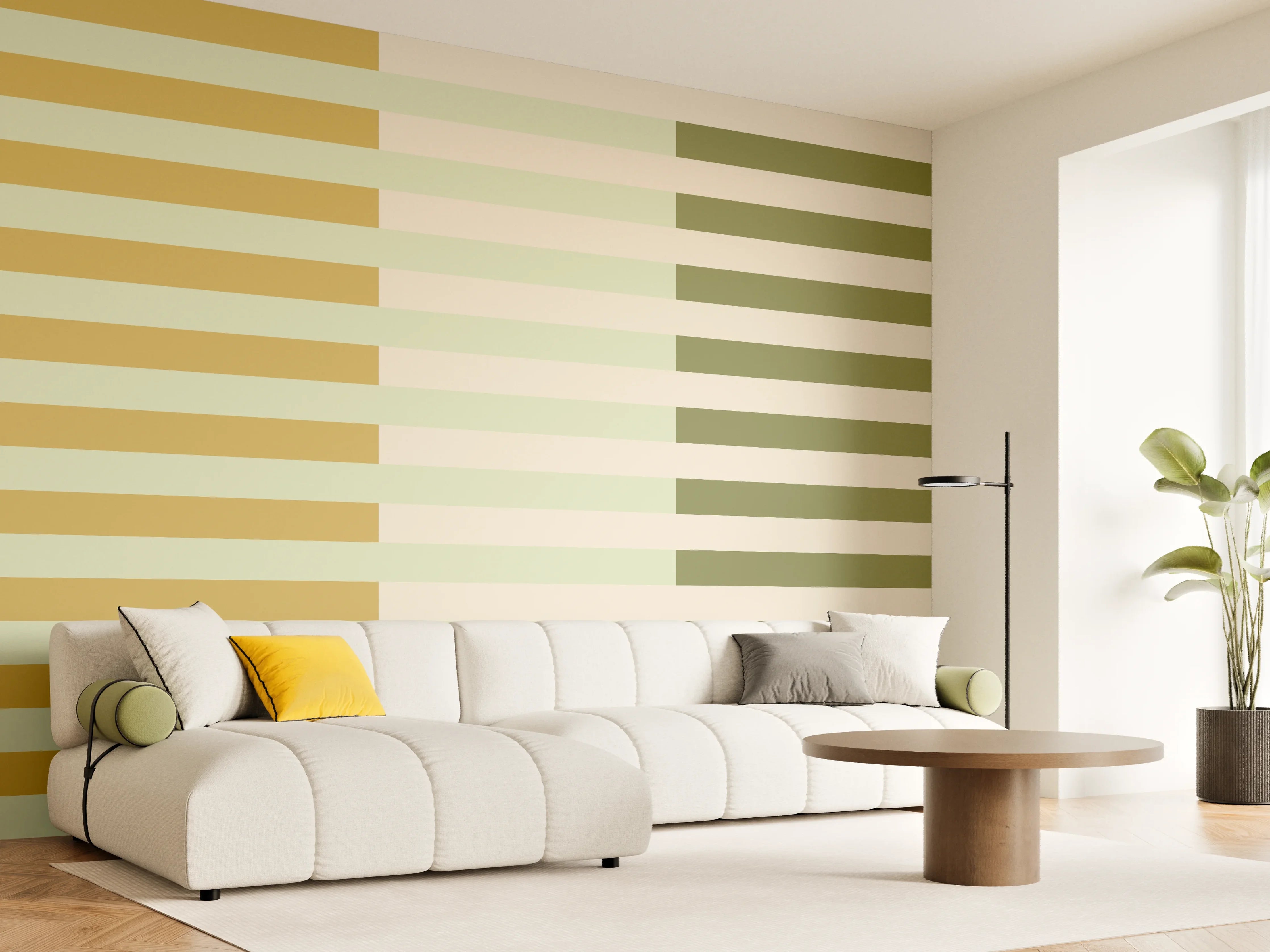 Wandverkleidung Wohnzimmer - The Springs - Multy Stripes - Birch