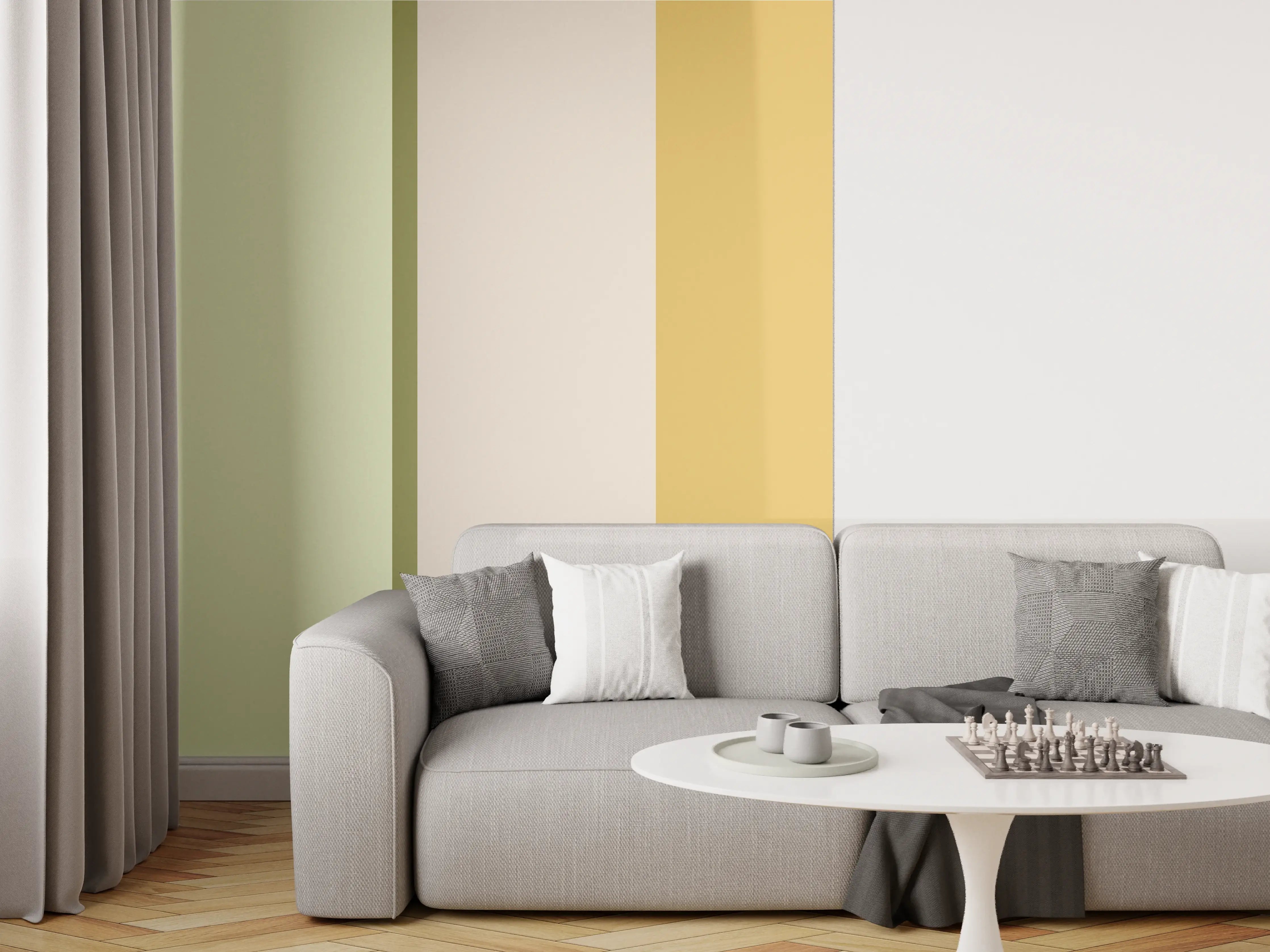 Wandverkleidung Wohnzimmer - The Springs - Vertikal - Birch
