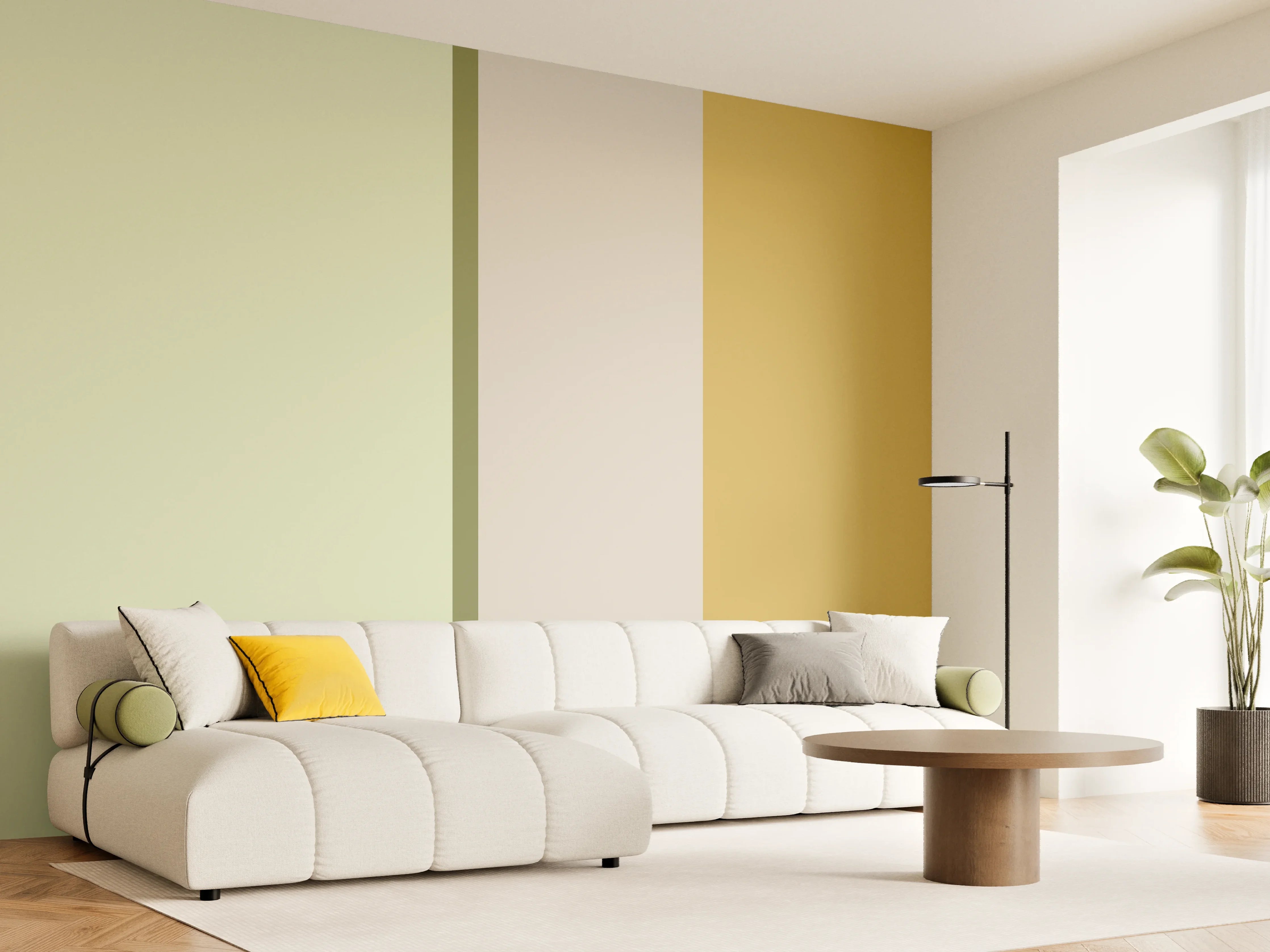 Wandverkleidung Wohnzimmer - The Springs - Vertikal - Birch