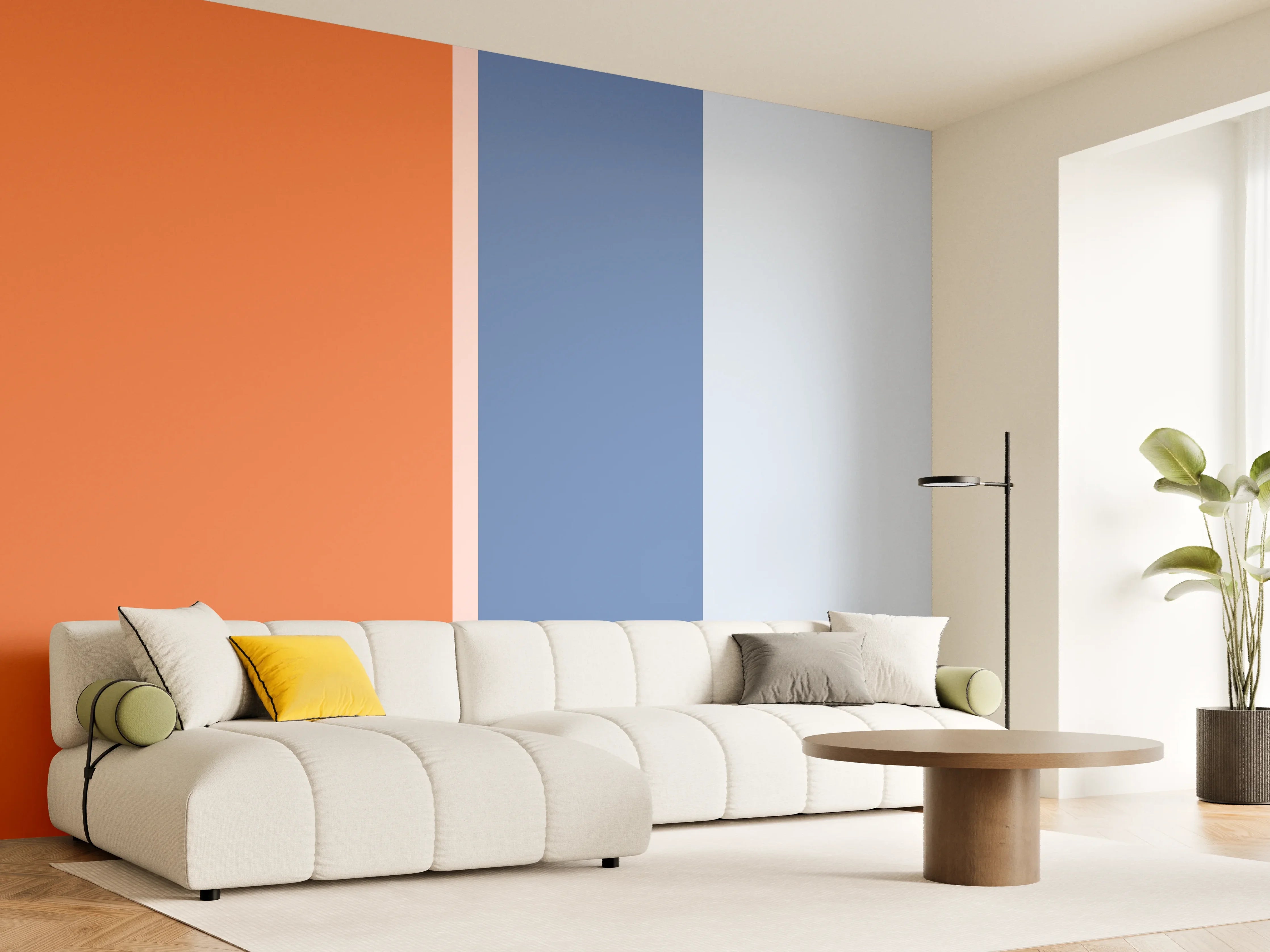 Wandverkleidung Wohnzimmer - The Springs - Vertikal - Crocus