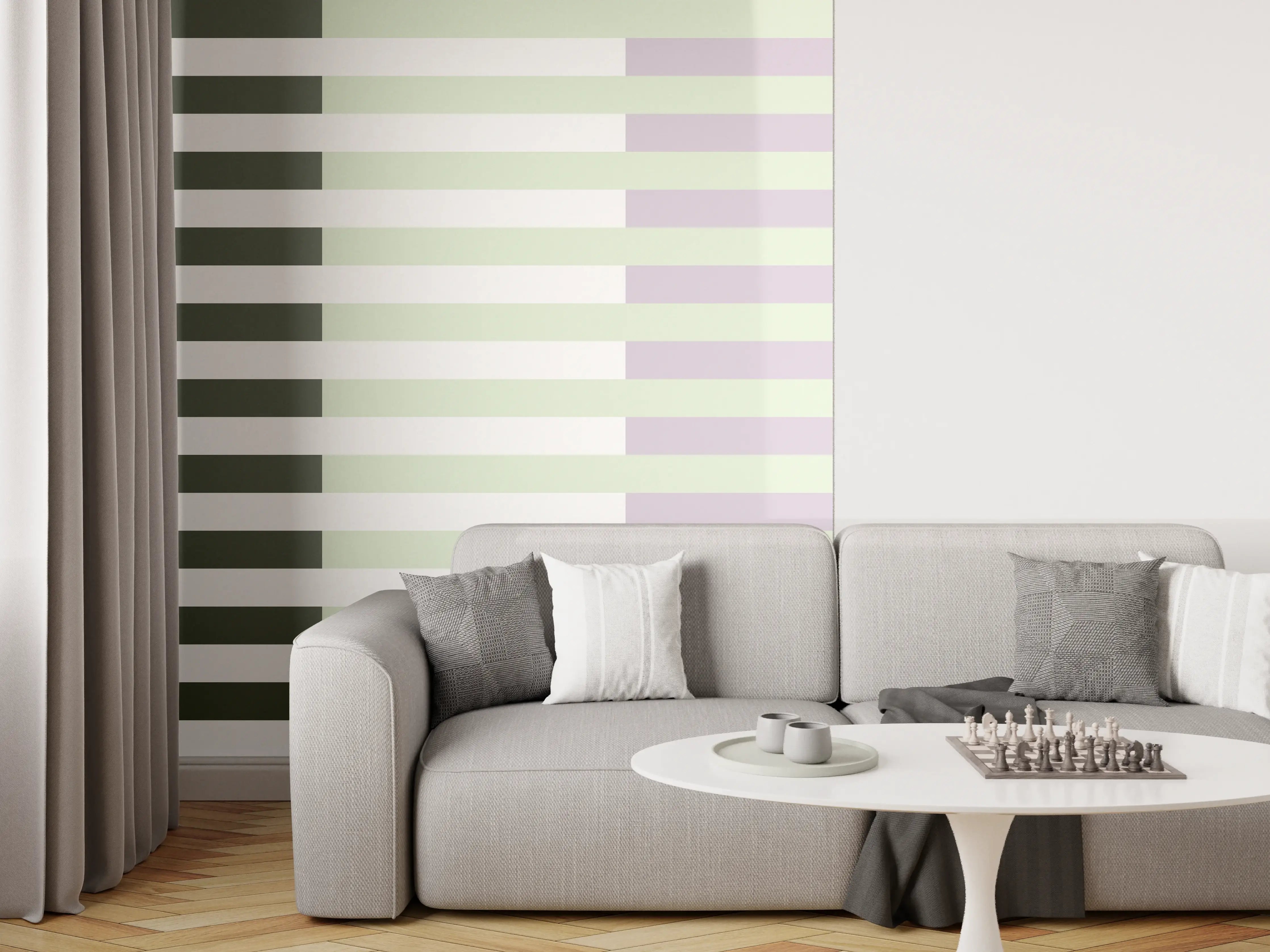Wandverkleidung Wohnzimmer - The Vintages - Multy Stripes - Benedict