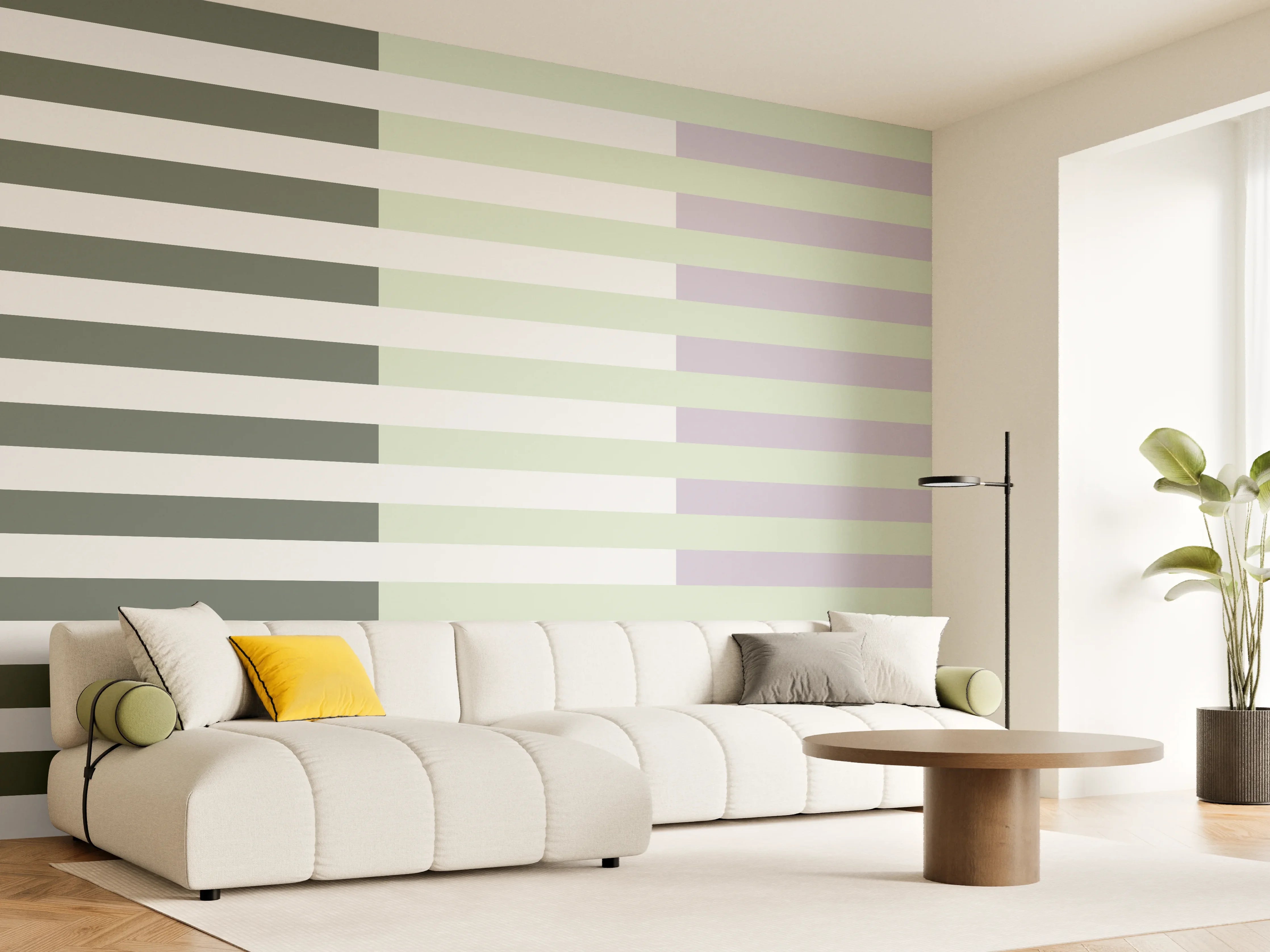 Wandverkleidung Wohnzimmer - The Vintages - Multy Stripes - Benedict