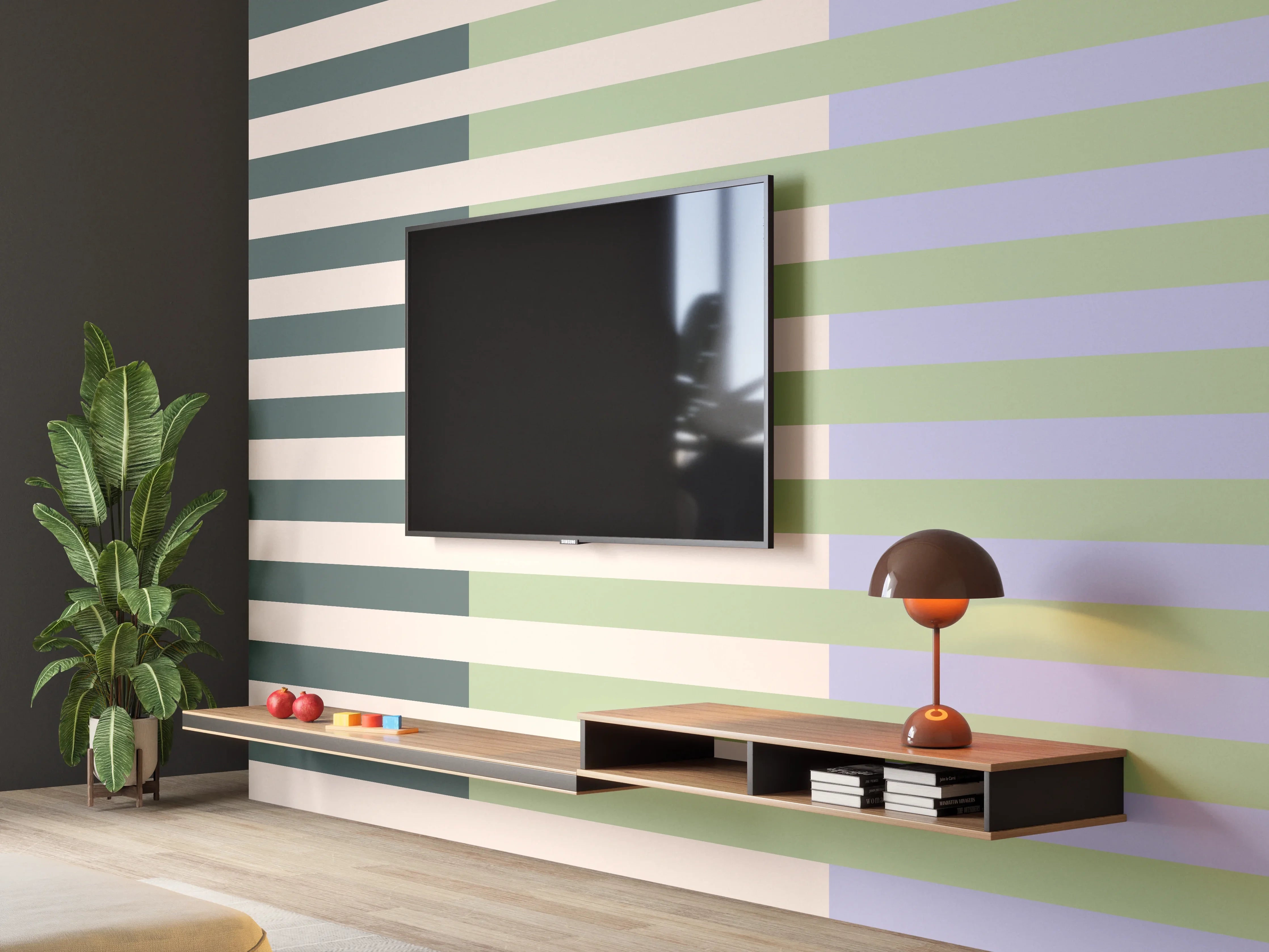 Wandverkleidung Wohnzimmer - The Vintages - Multy Stripes - Colin