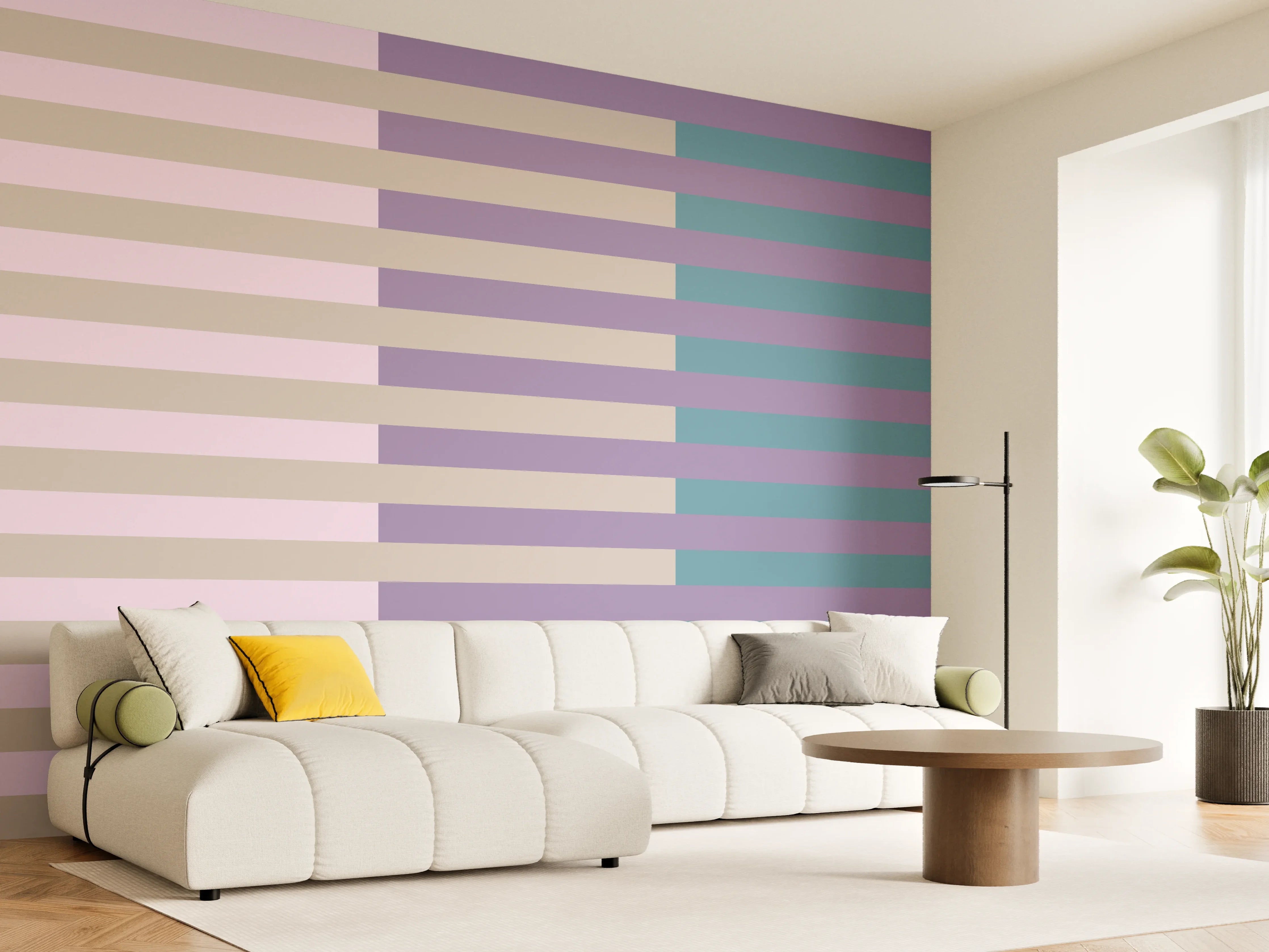 Wandverkleidung Wohnzimmer - The Vintages - Multy Stripes - Daphne