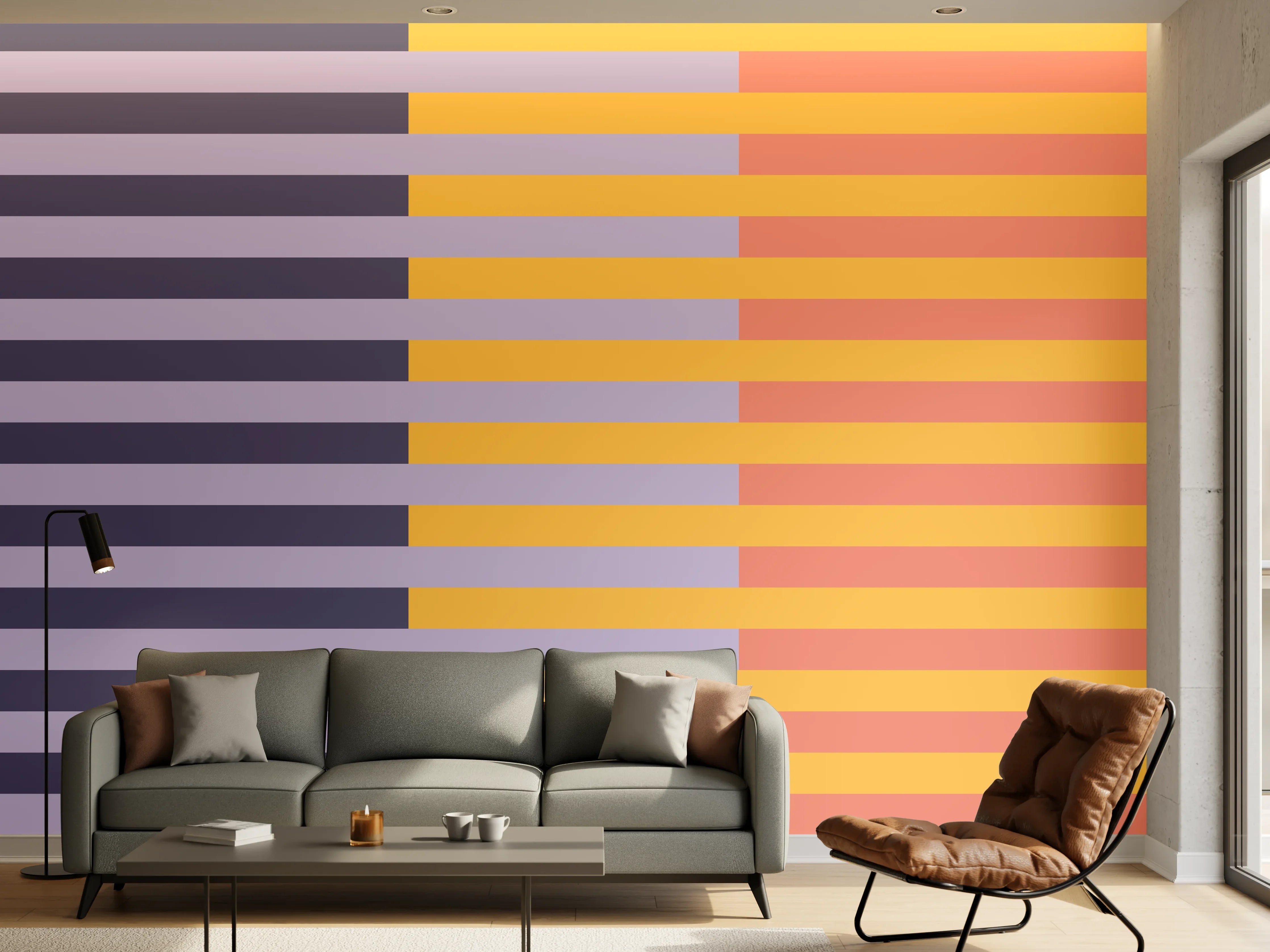 Wandverkleidung Wohnzimmer - The Vintages - Multy Stripes - Penelope