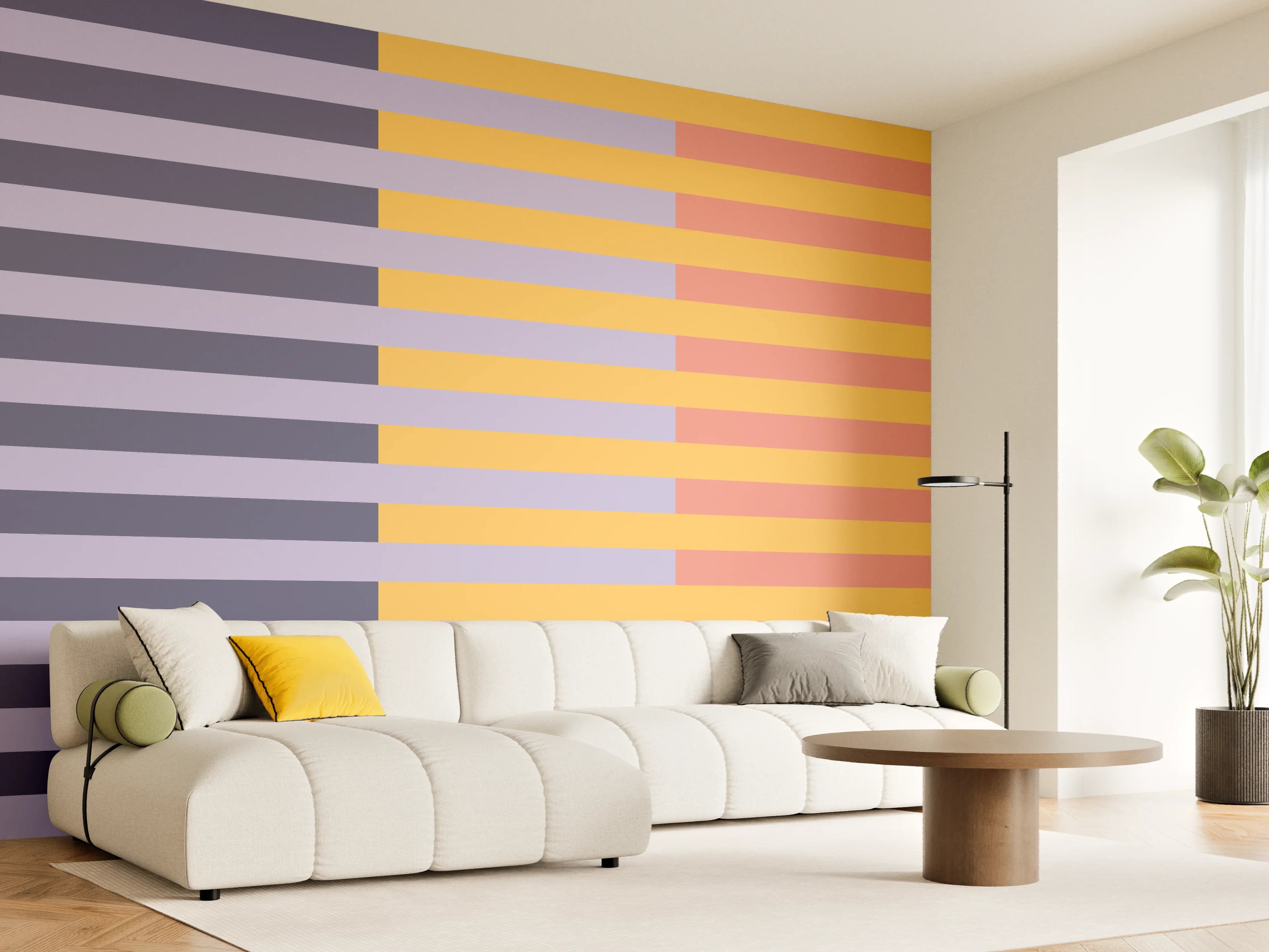 Wandverkleidung Wohnzimmer - The Vintages - Multy Stripes - Penelope