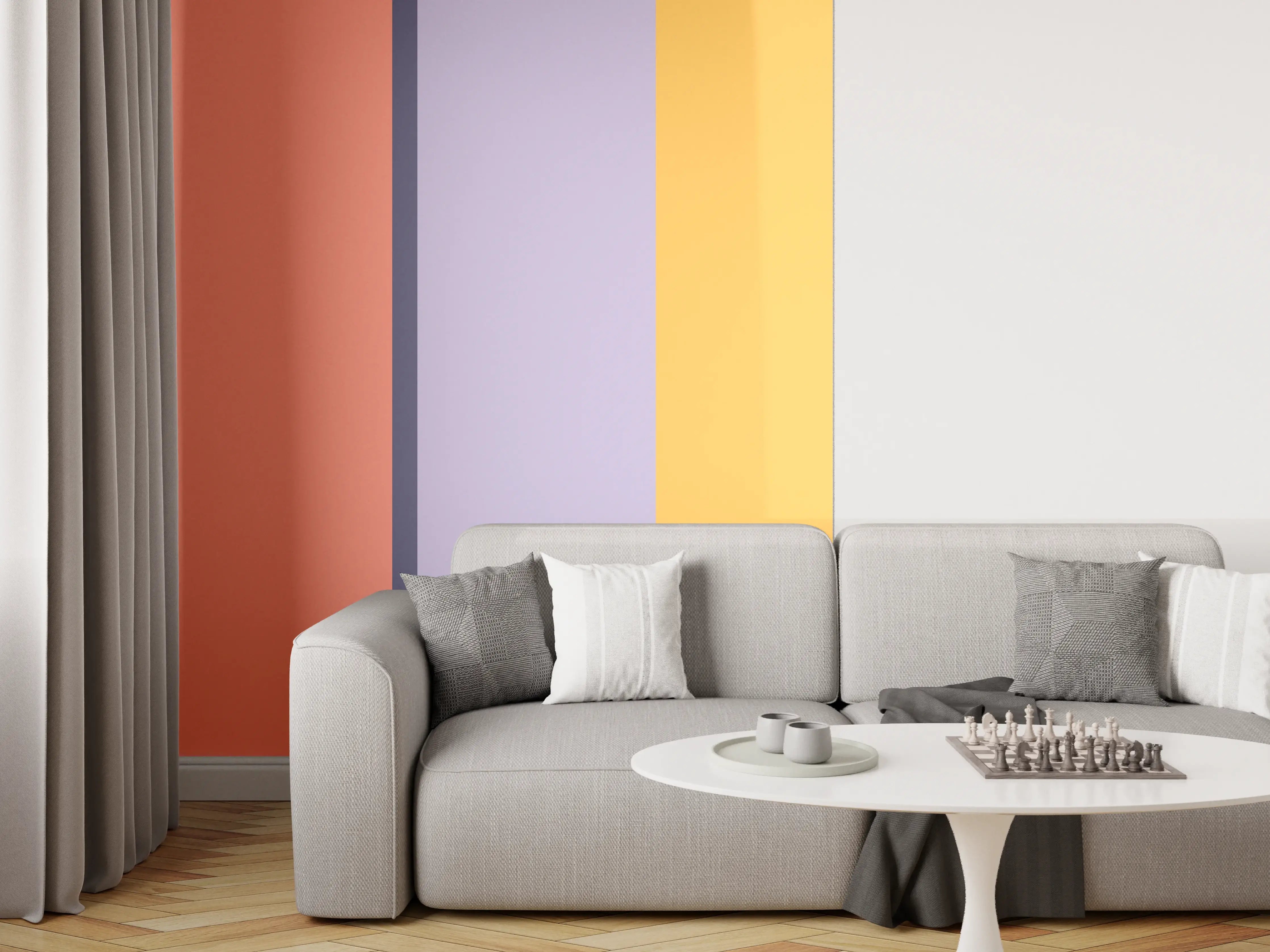 Wandverkleidung Wohnzimmer - The Vintages - Vertikal - Penelope