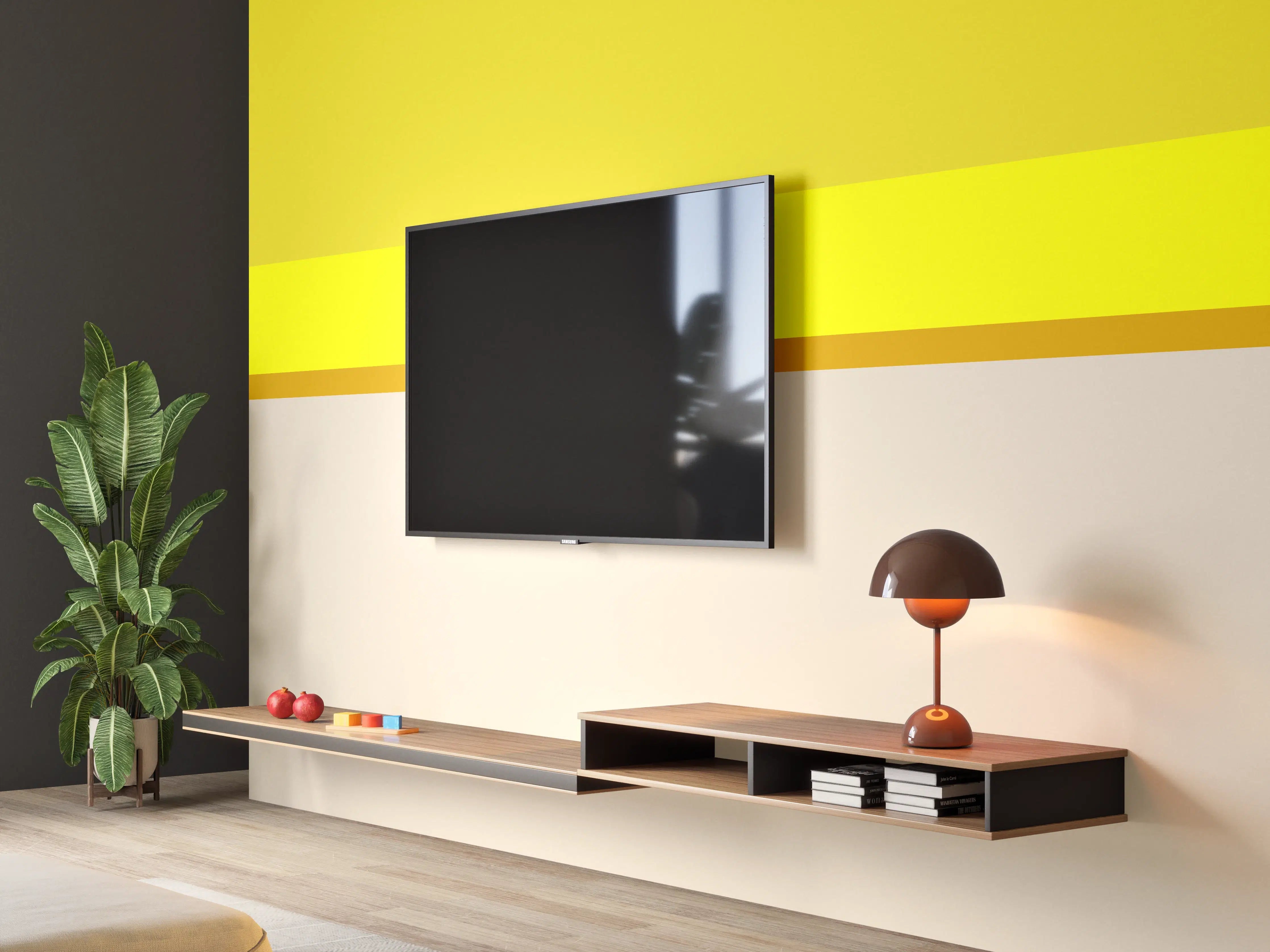 Wandverkleidung Wohnzimmer - The Yellows - Horizontal - Vanilla