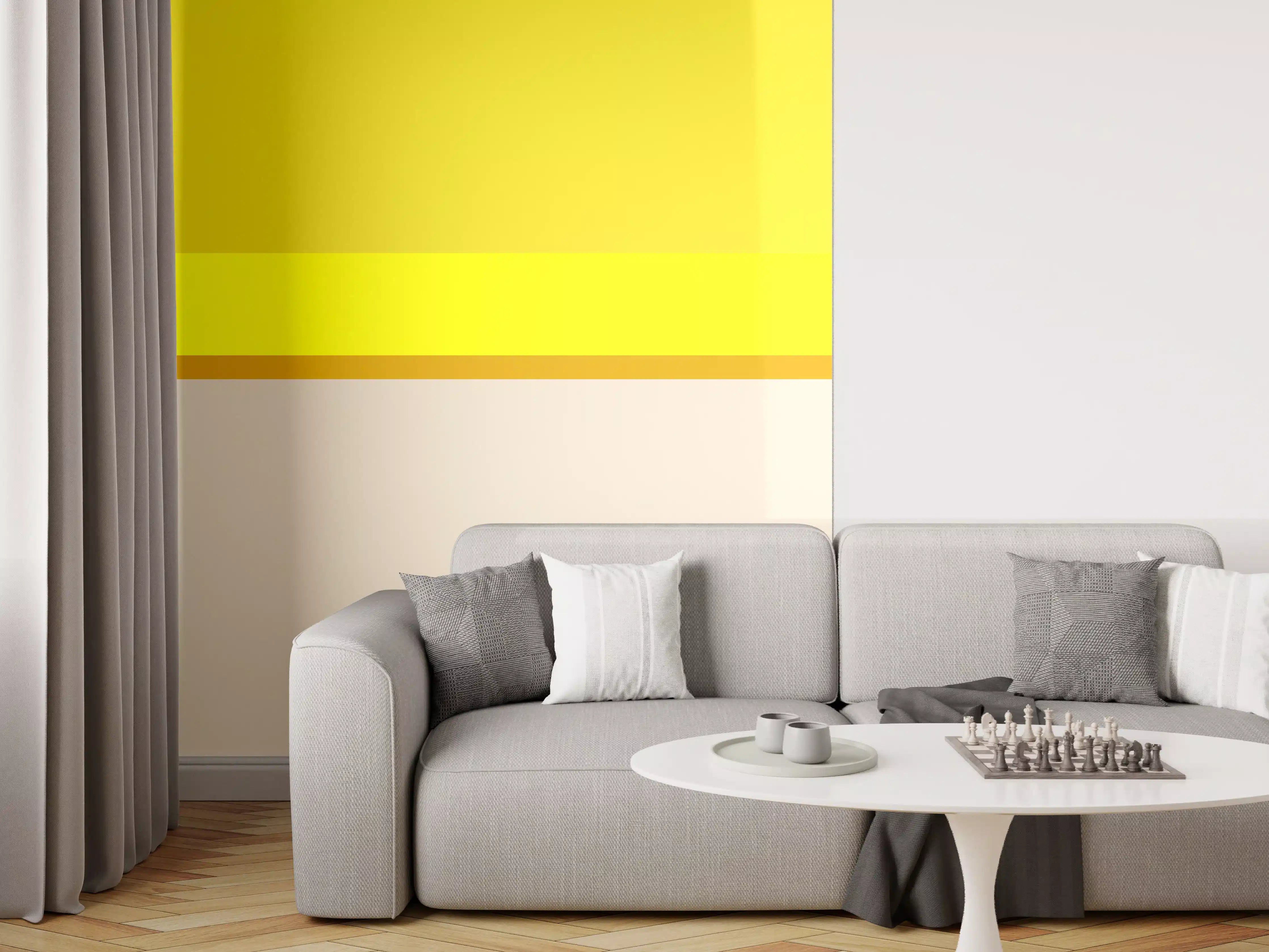 Wandverkleidung Wohnzimmer - The Yellows - Horizontal - Vanilla