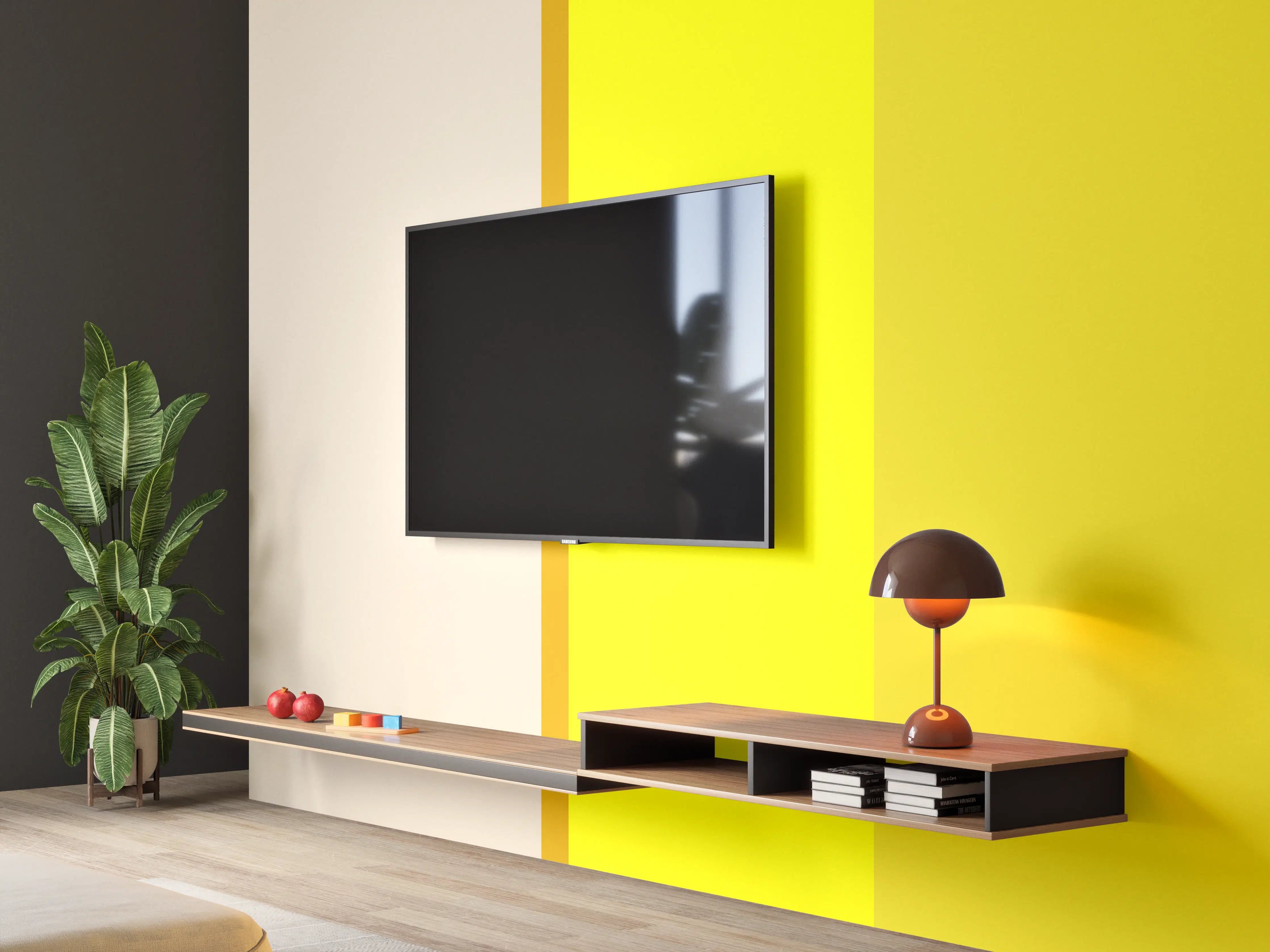 Wandverkleidung Wohnzimmer - The Yellows - Vertical - Vanilla