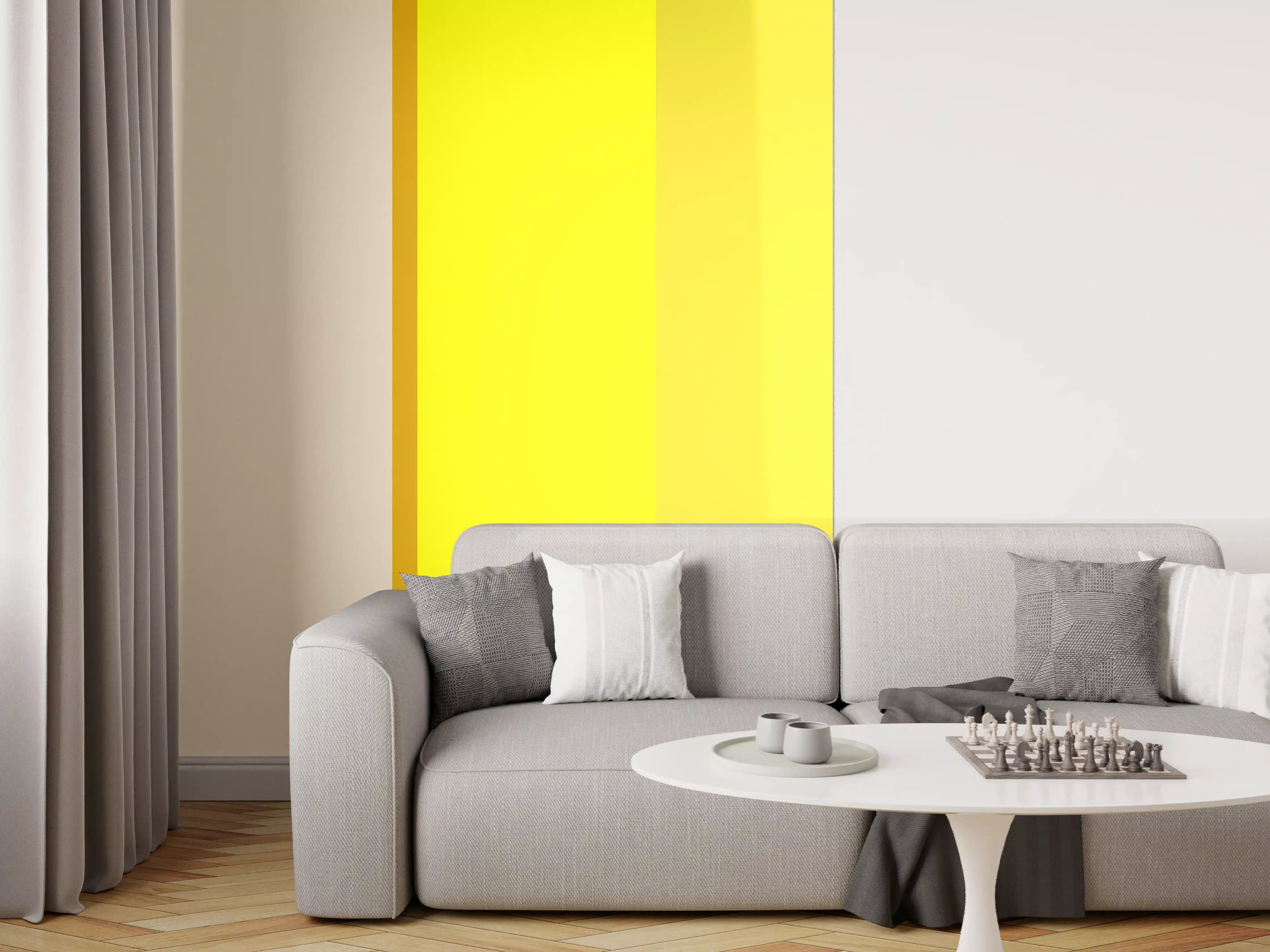 Wandverkleidung Wohnzimmer - The Yellows - Vertical - Vanilla